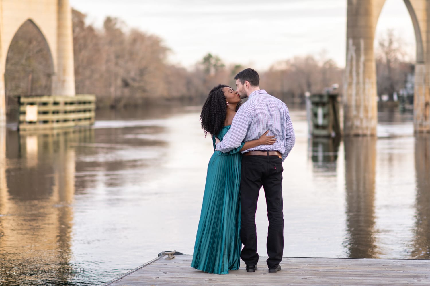 Kiss facing out on the Waccamaw River - Conway Riverwalk