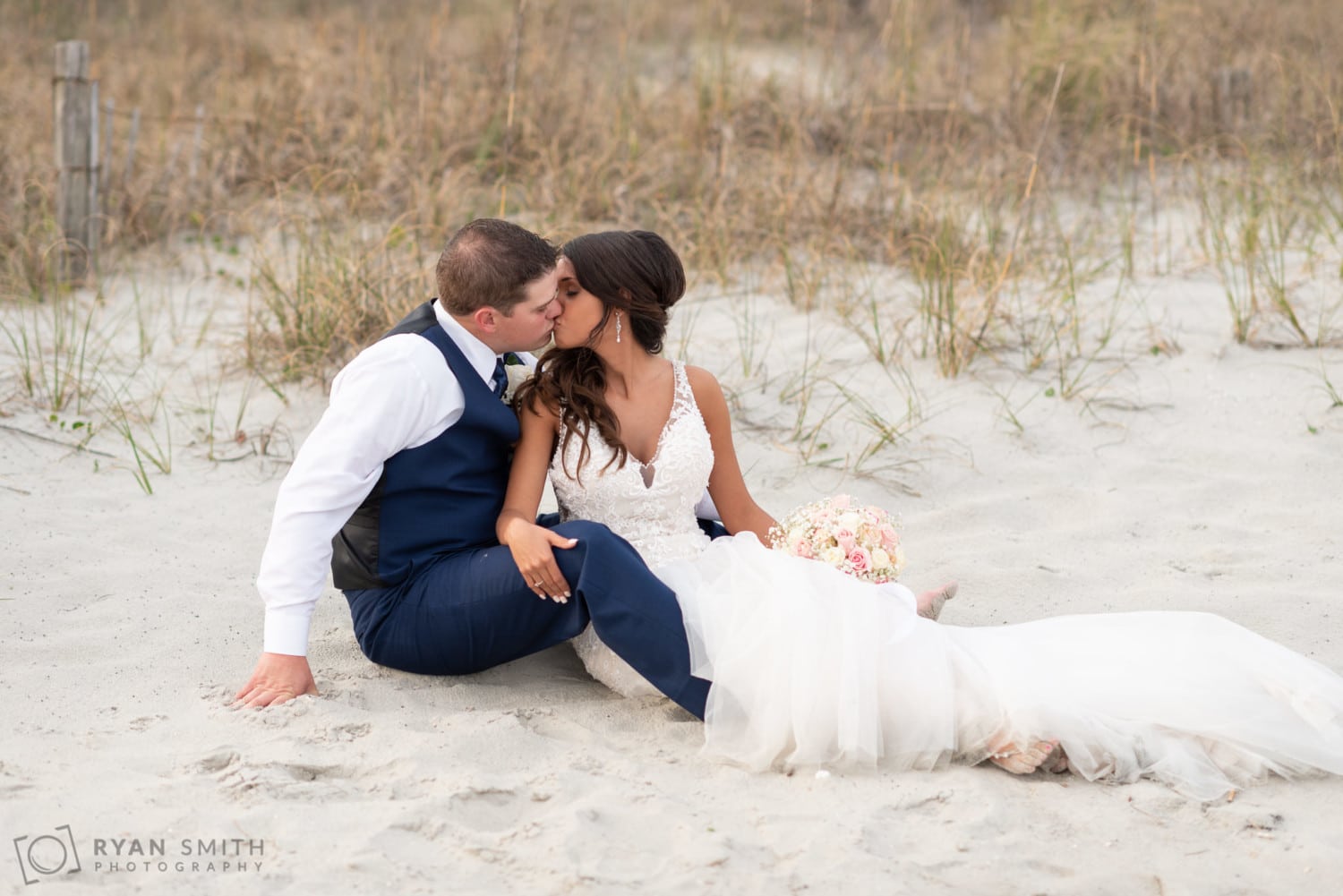 Kiss sitting by the dunes - Avista Resort - North Myrtle Beach