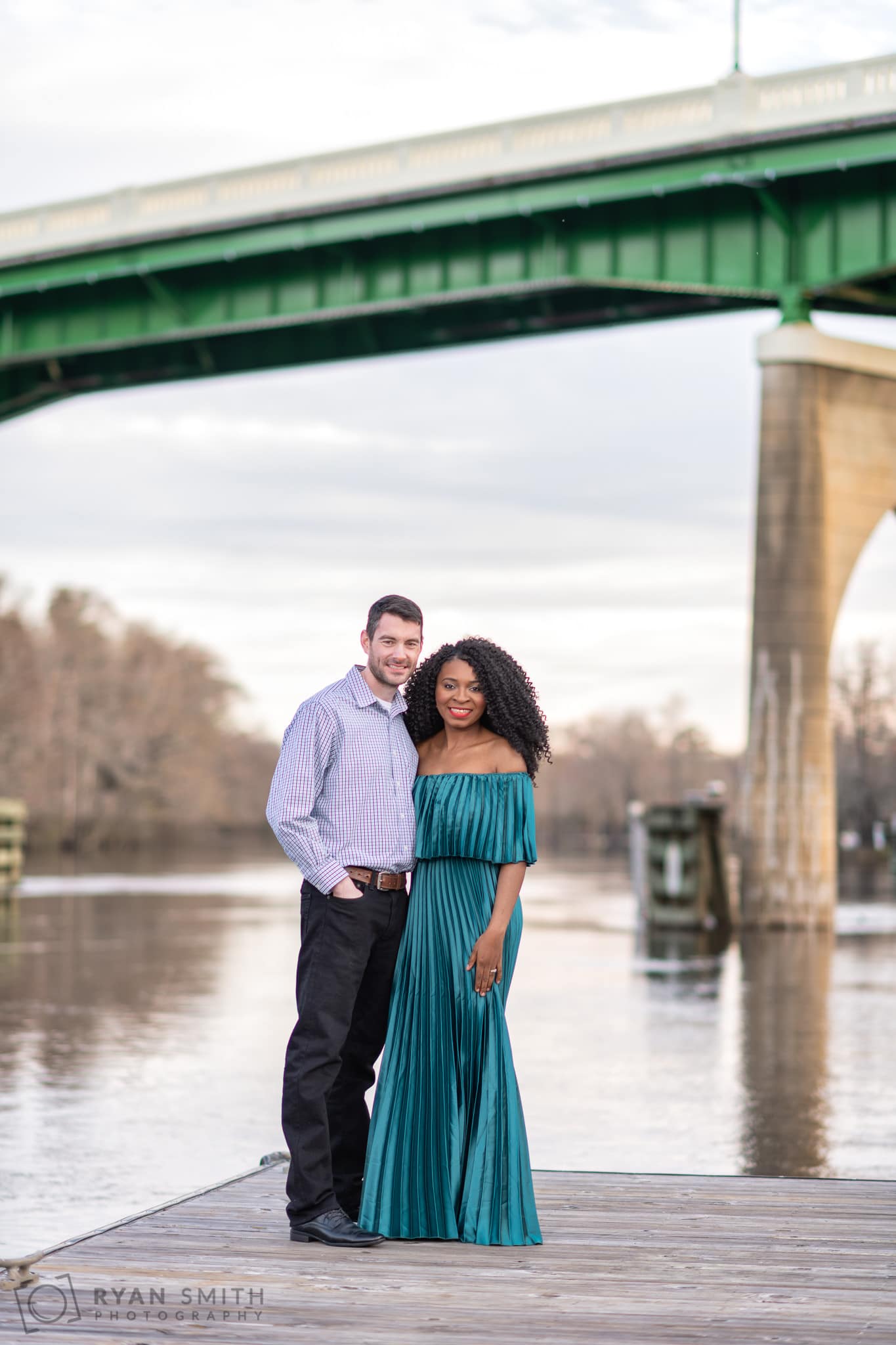 Portraits with the old Conway bridge in the background - Conway Riverwalk