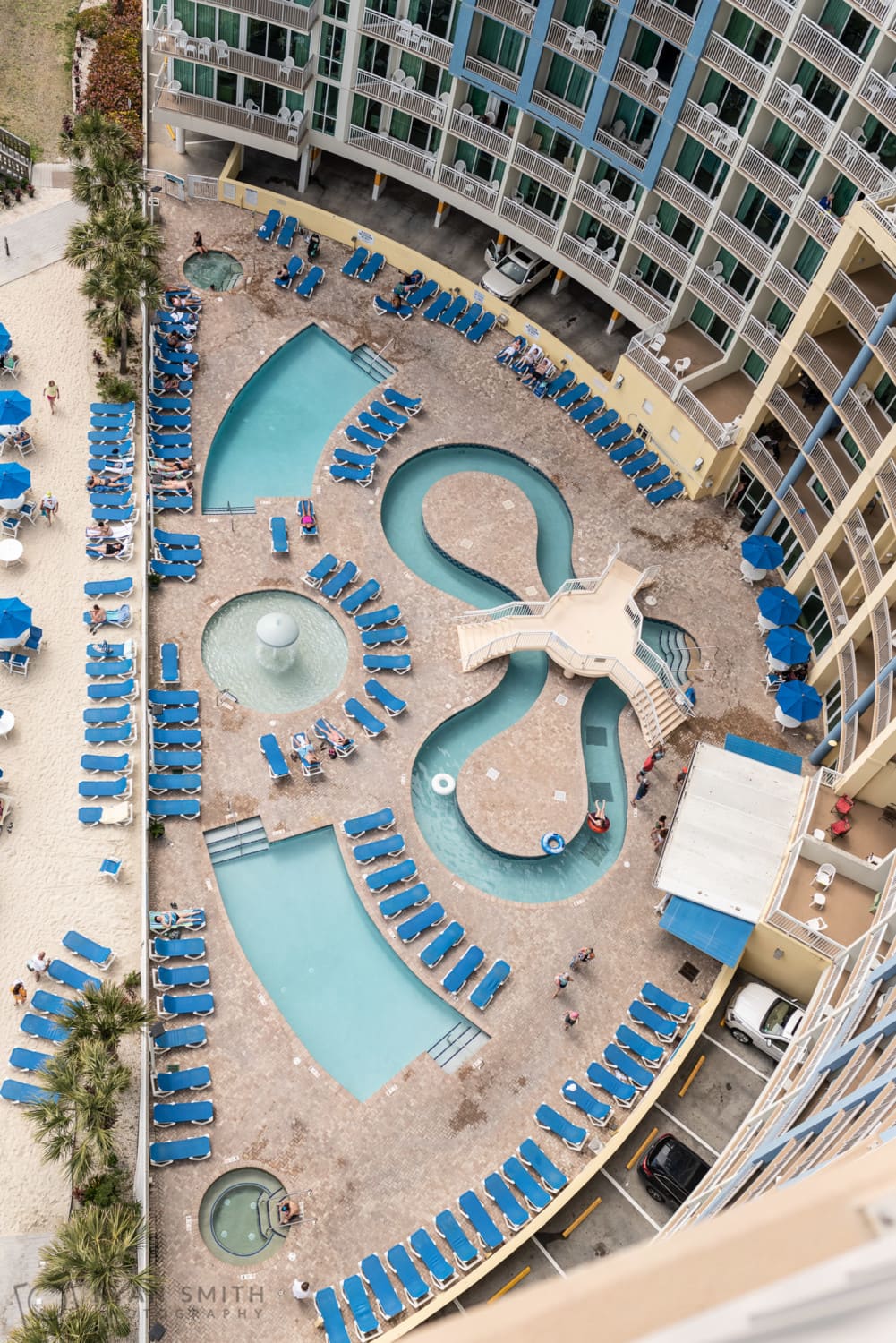 View of pools from the balcony - Avista Resort - North Myrtle Beach