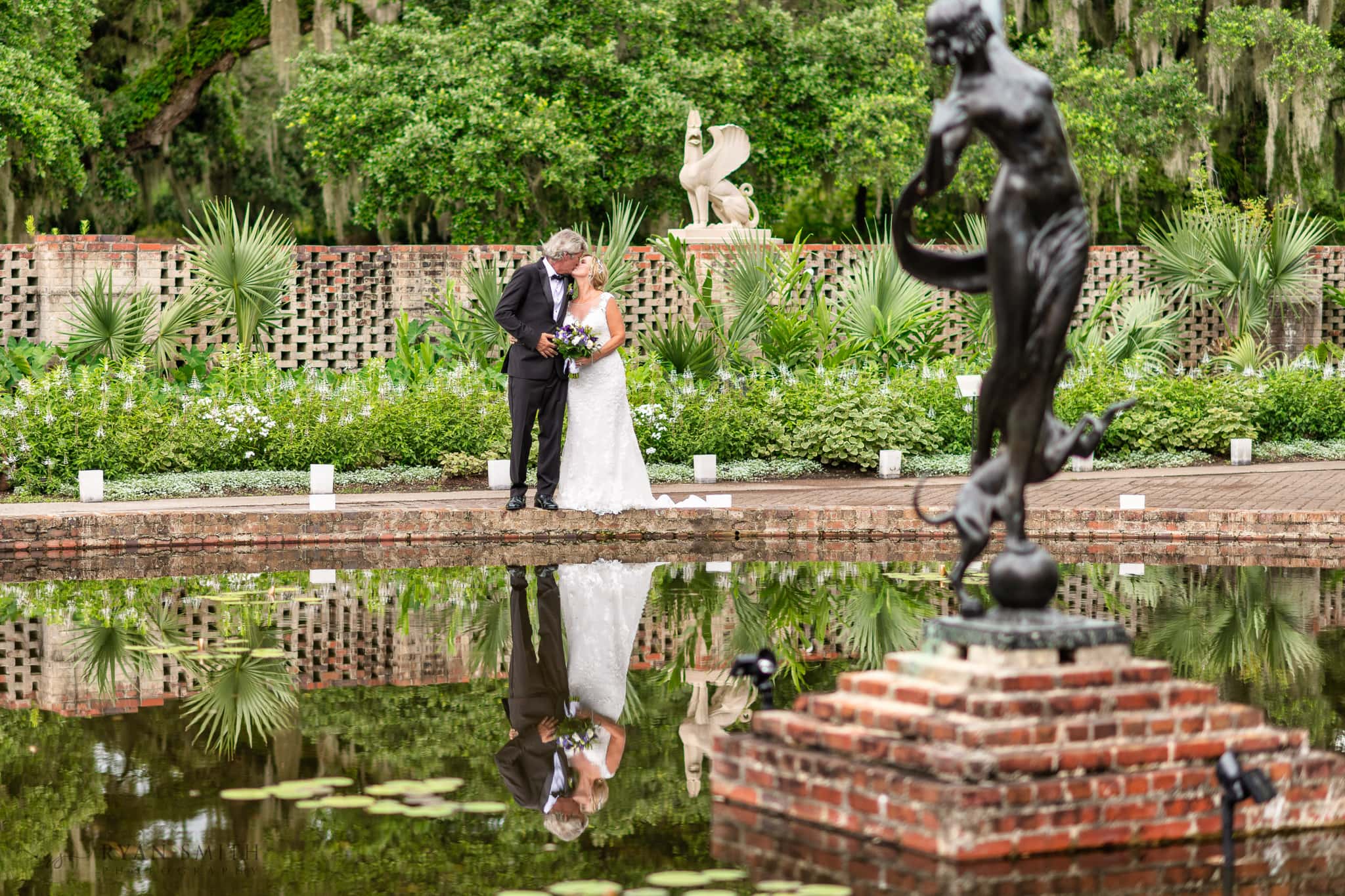 Reflections in the water - Diana of the Chase Pool - Brookgreen Gardens