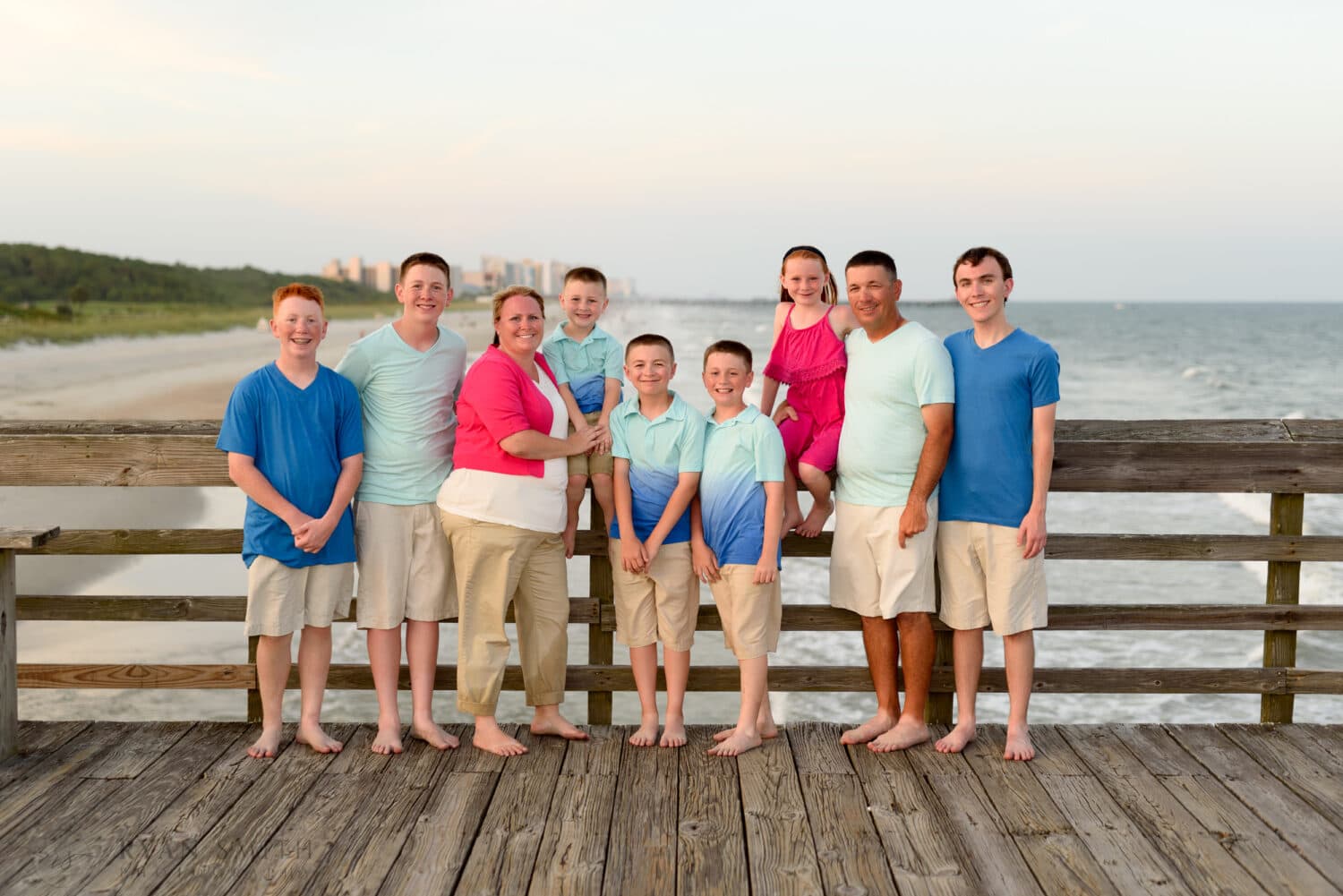 Mom and dad with 7 kids! - Myrtle Beach State Park Pier