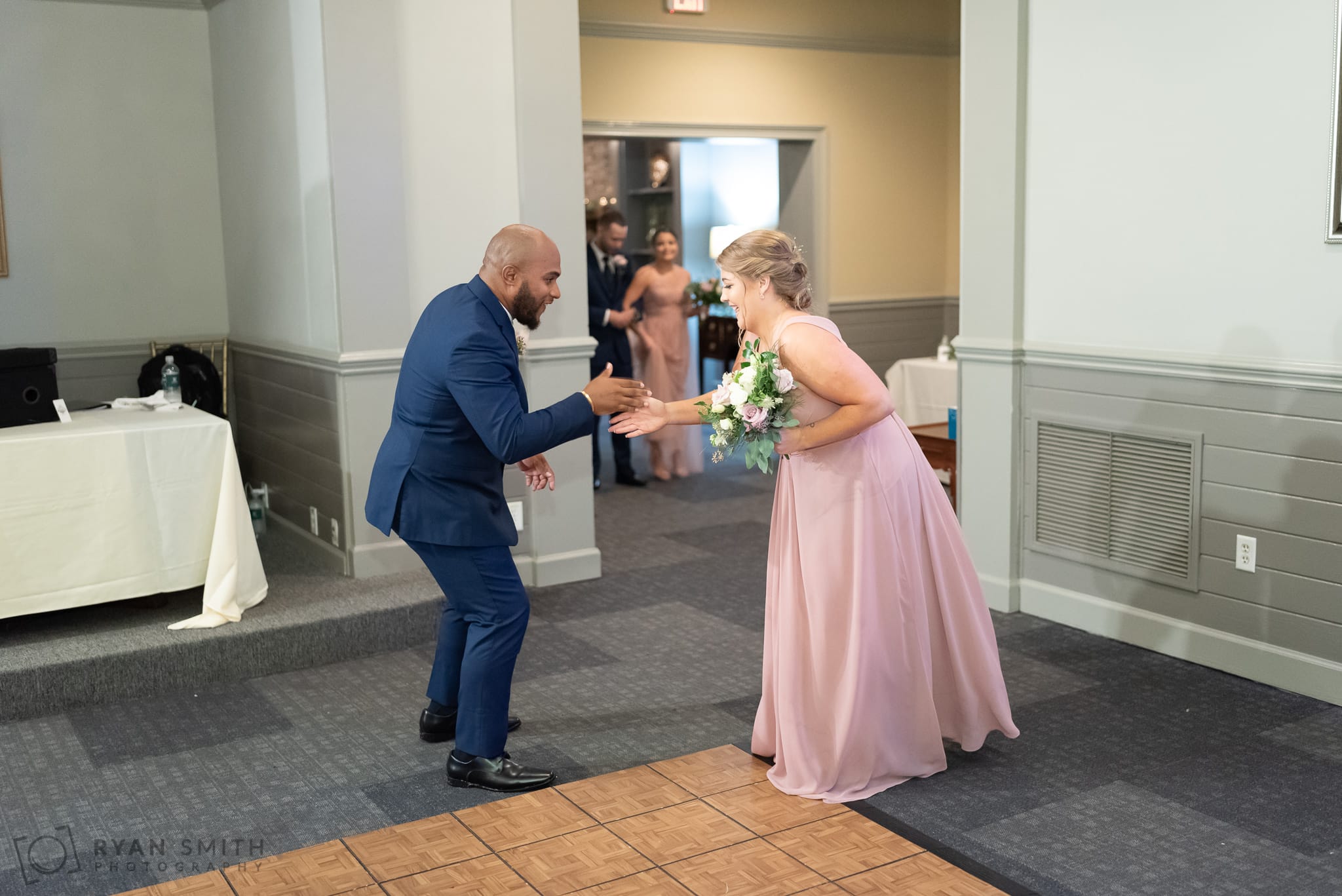 Bridal party introductions  - Litchfield Country Club