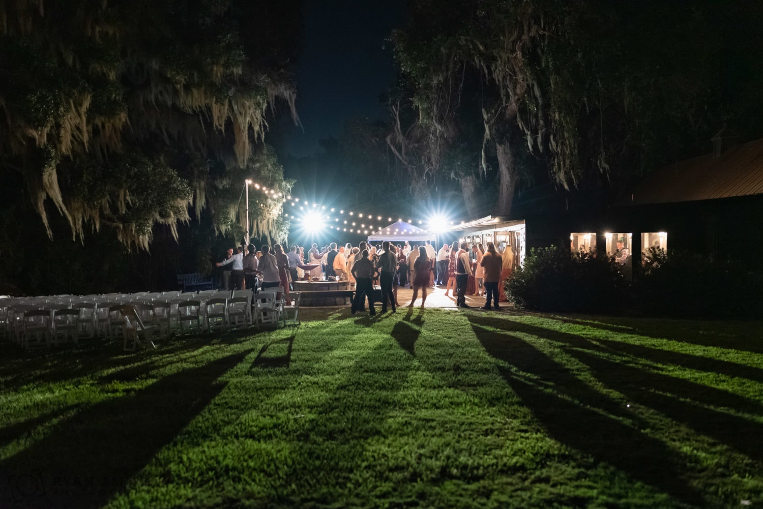 Outdoor dance floor - Magnolia Plantation - Charleston, SC