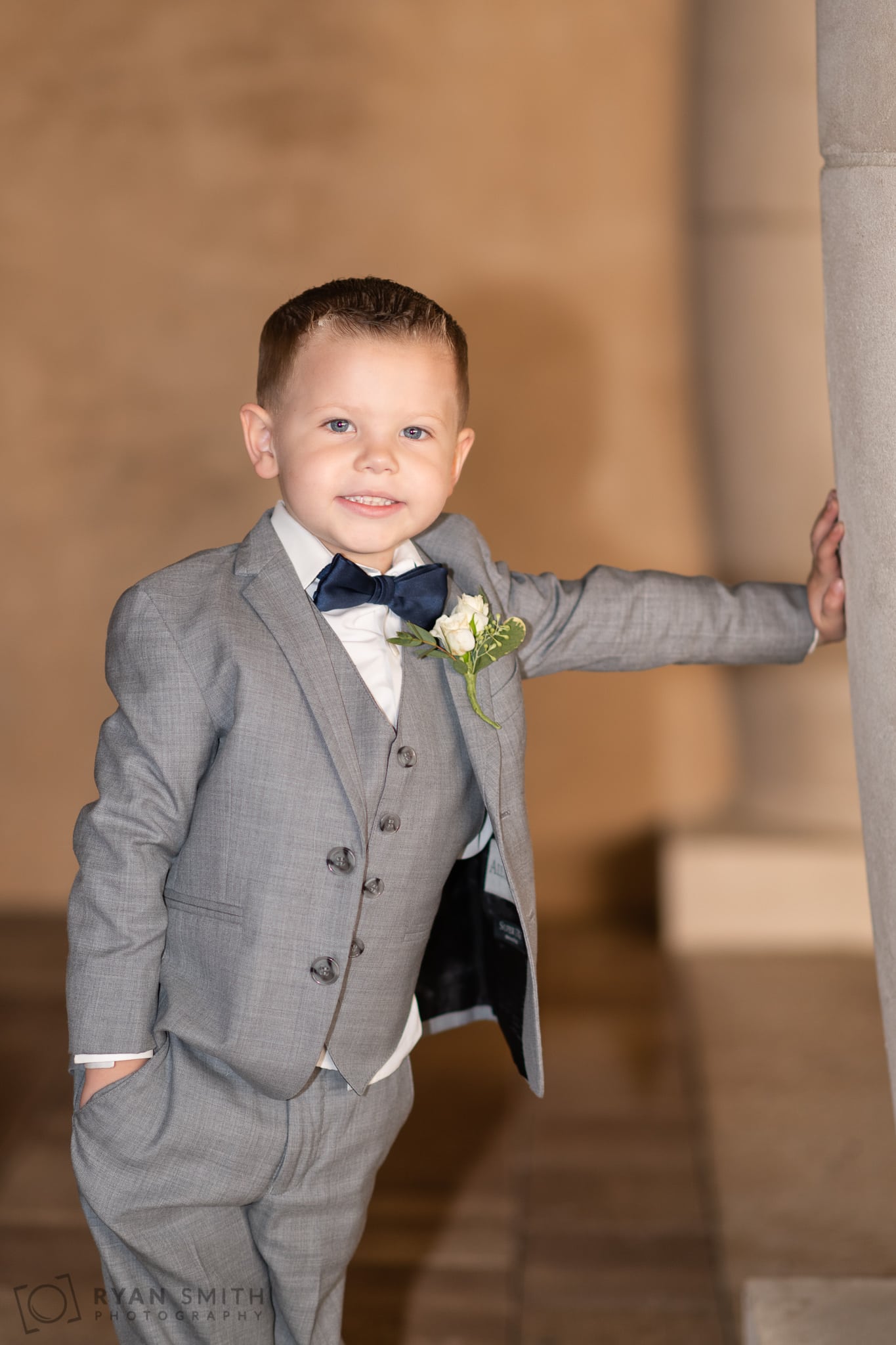 Ring bearer posing  - 21 Main Events - North Myrtle Beach