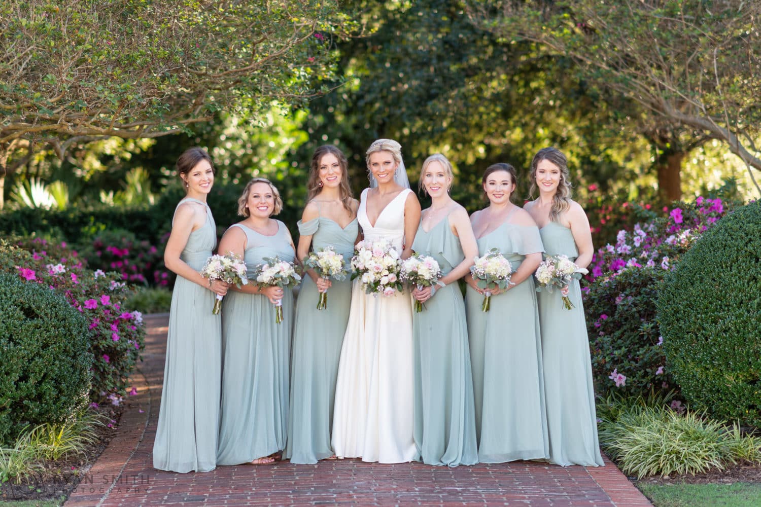 Bridesmaids in the garden - Pine Lakes Country Club