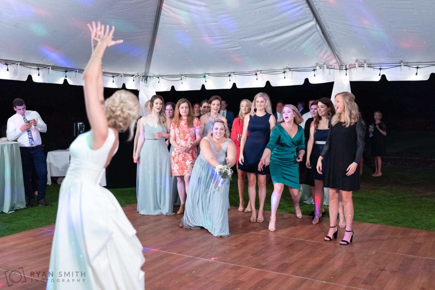 Catching the bouquet  - Pine Lakes Country Club