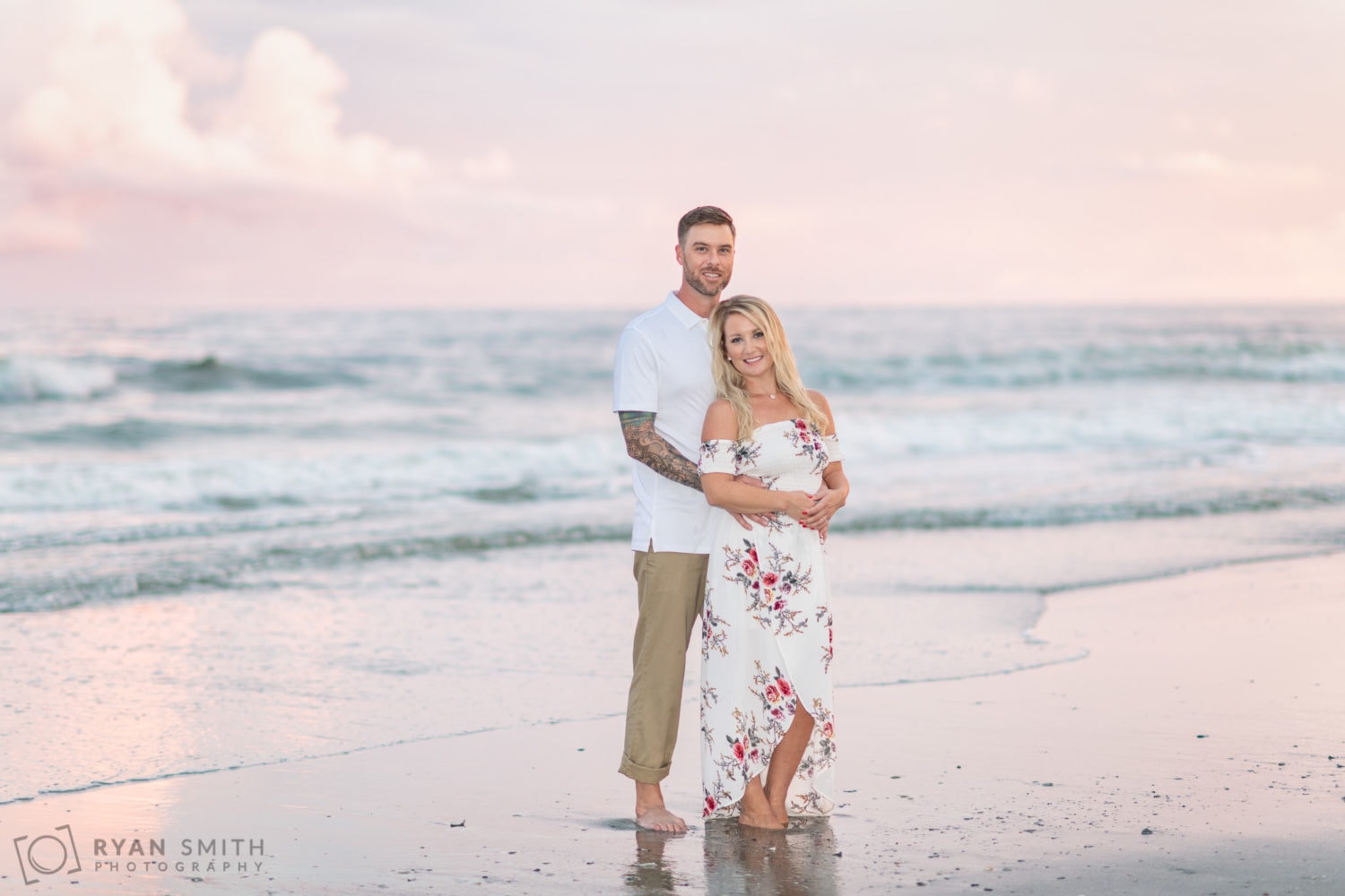 Engagement portraits on a rainy evening - Grande Dunes Ocean Club - Myrtle Beach