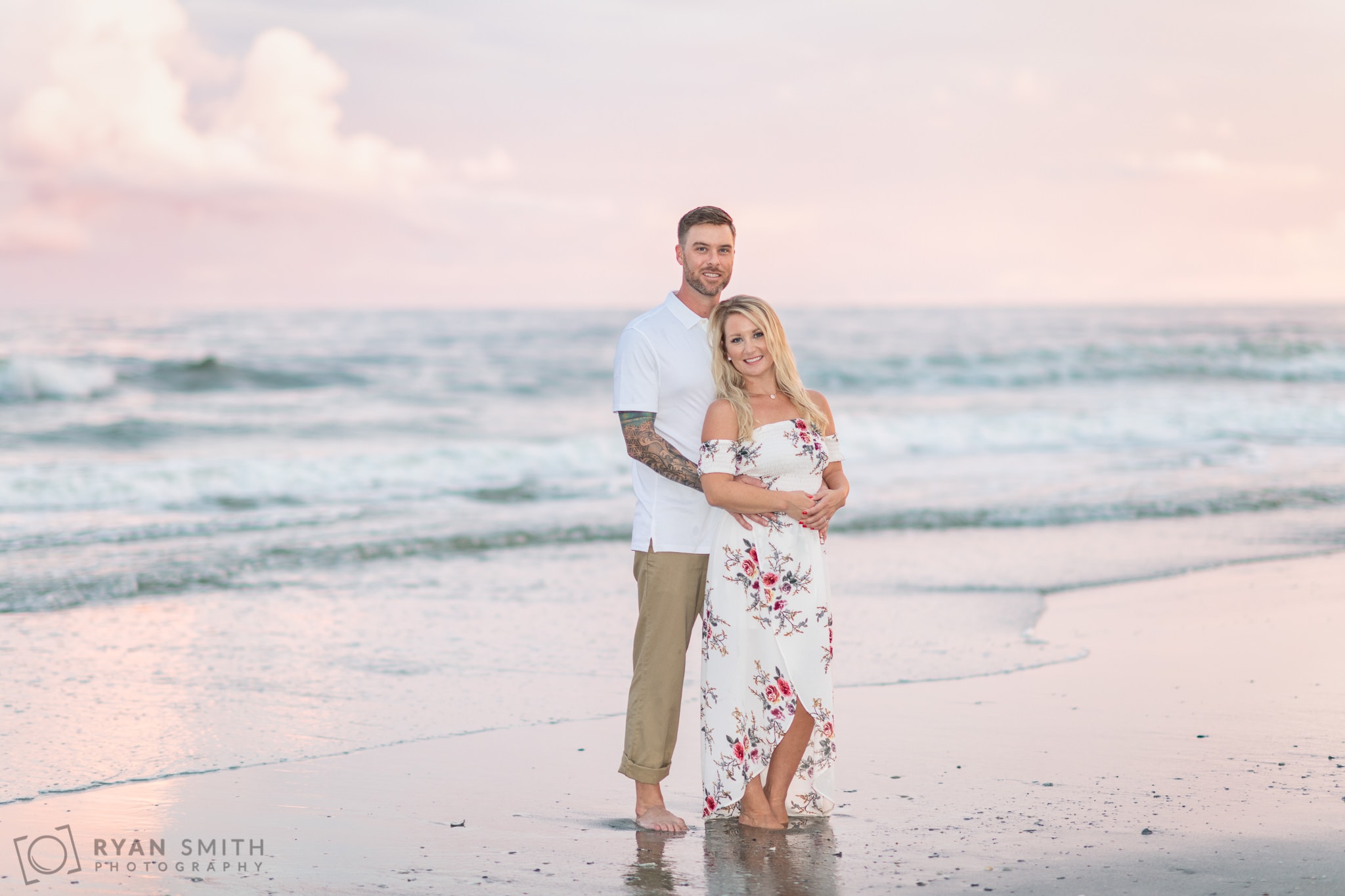Engagement portraits on a rainy evening - Grande Dunes Ocean Club - Myrtle Beach
