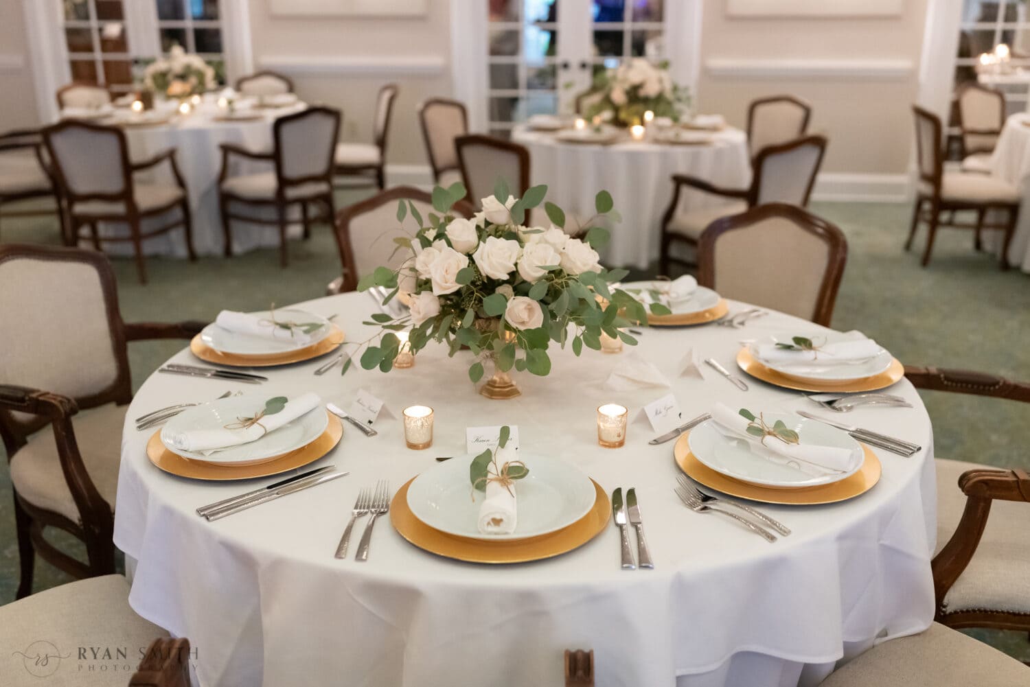 Table details before reception - Kimbel's - Wachesaw Plantation
