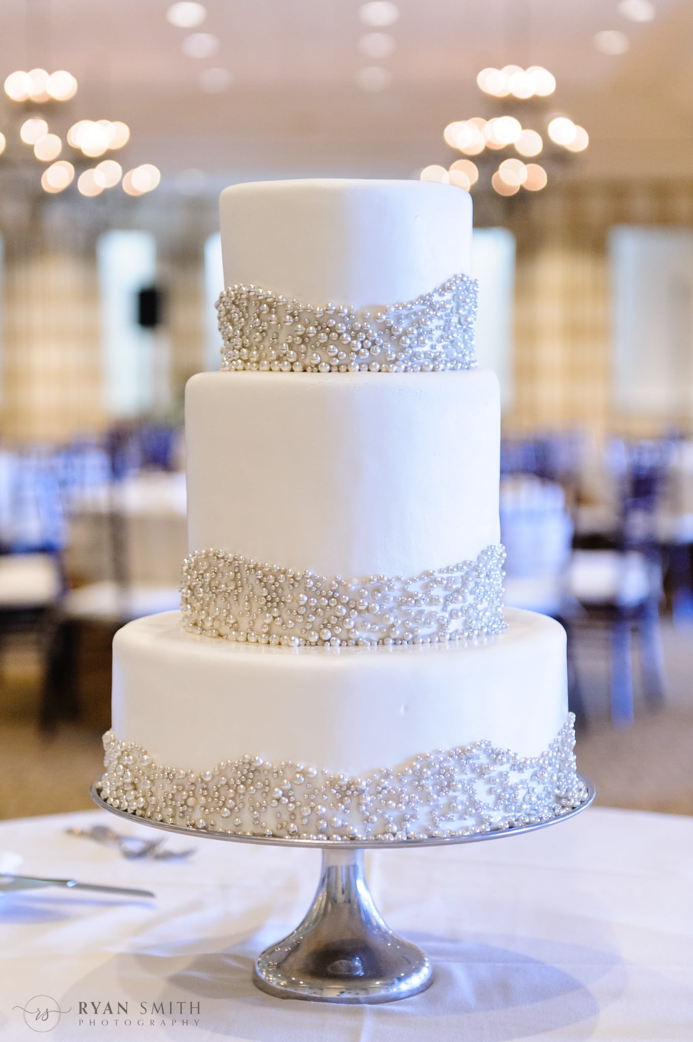 Closeup of the wedding cake - Daniel Island Club - Charleston, SC