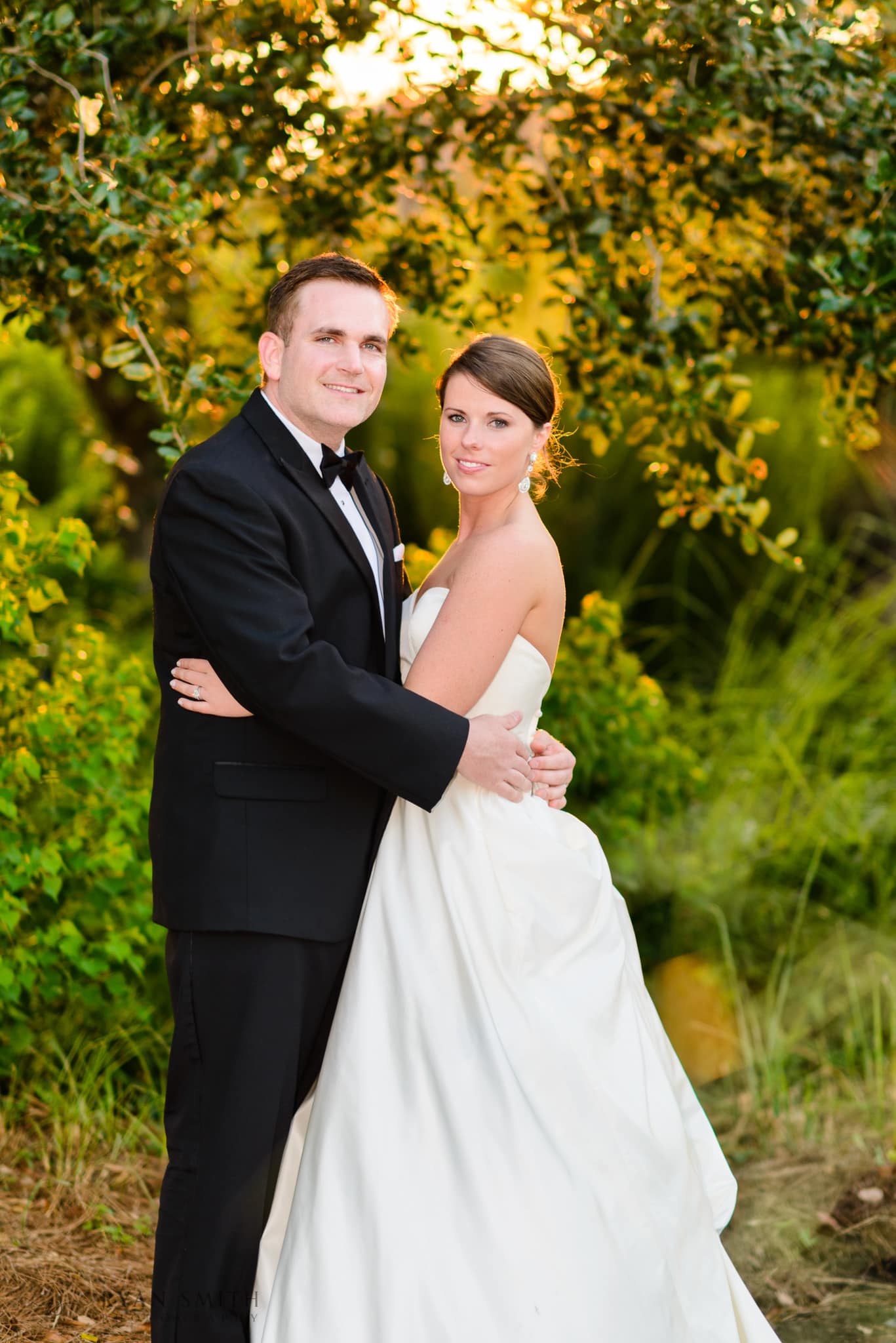 Portraits with the sunset filtering through the trees - Daniel Island Club - Charleston, SC