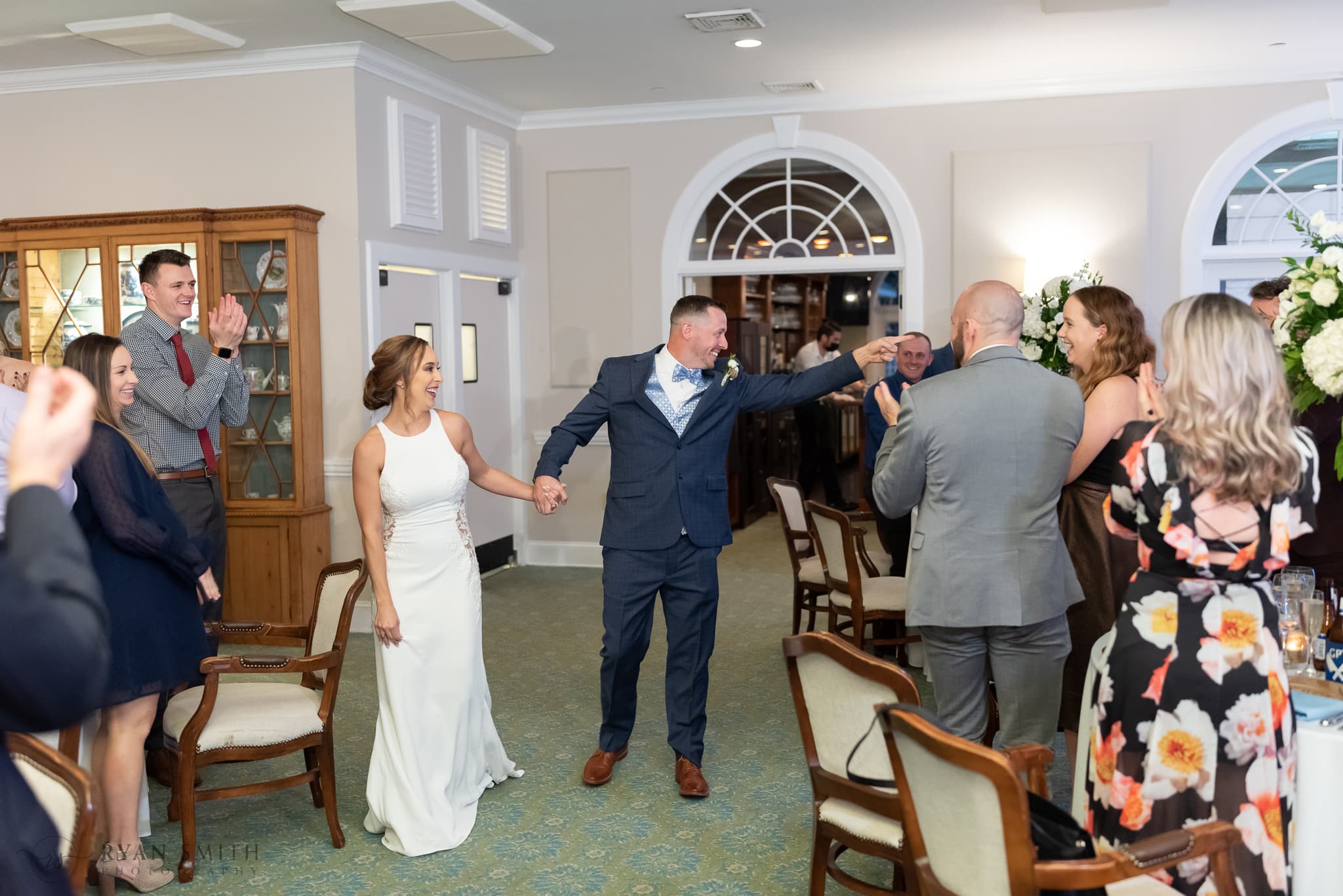 Bride and groom introductions - Kimbels at Wachesaw Plantation