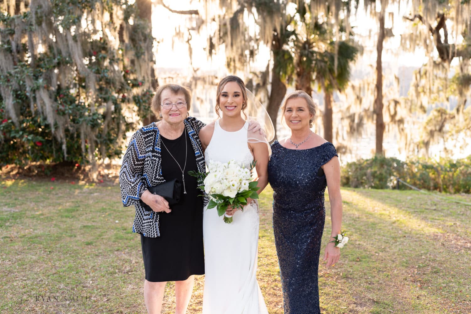 Bride, mother and grandmother  - Kimbels at Wachesaw Plantation