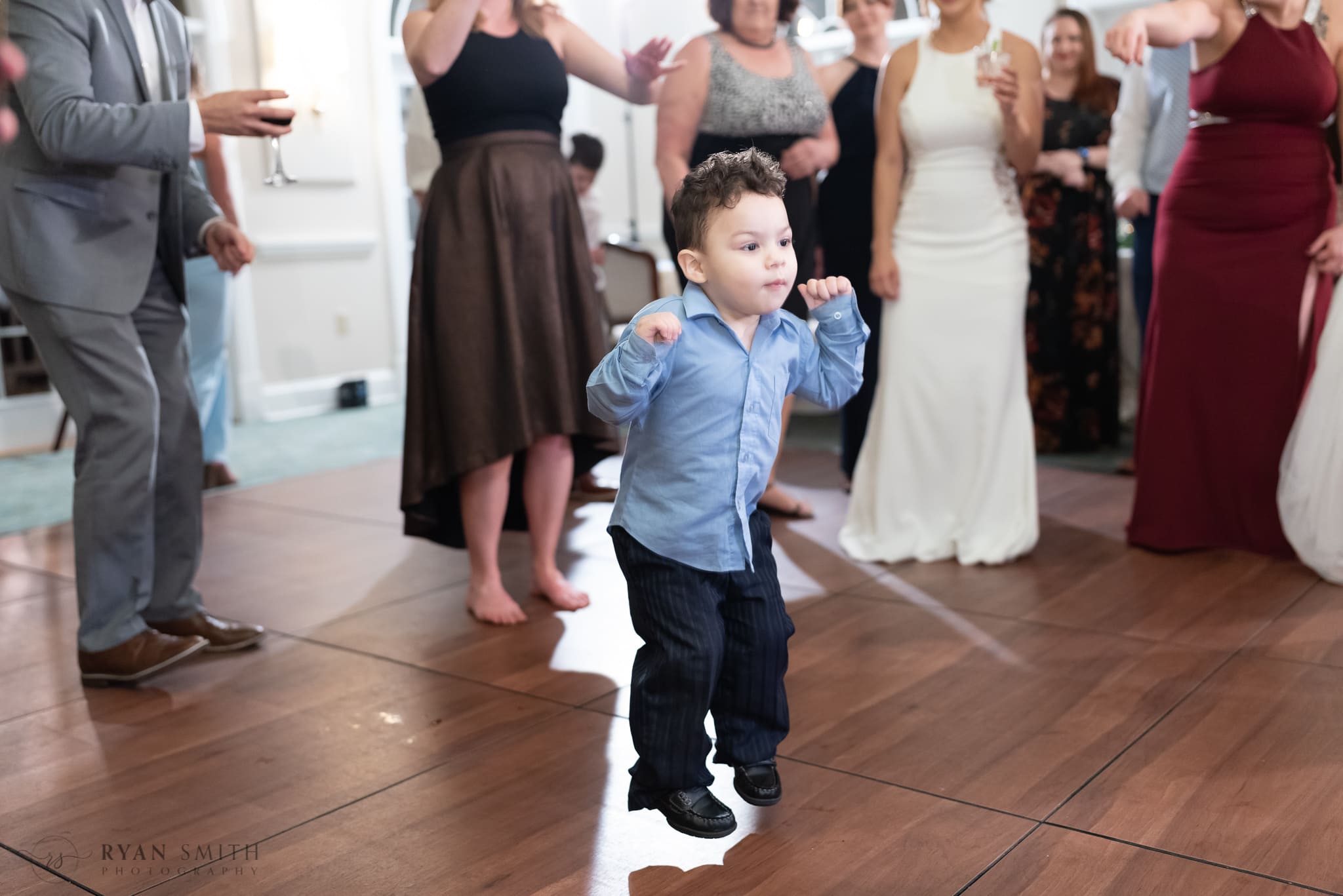 Little guy showing off his moves - Kimbels at Wachesaw Plantation