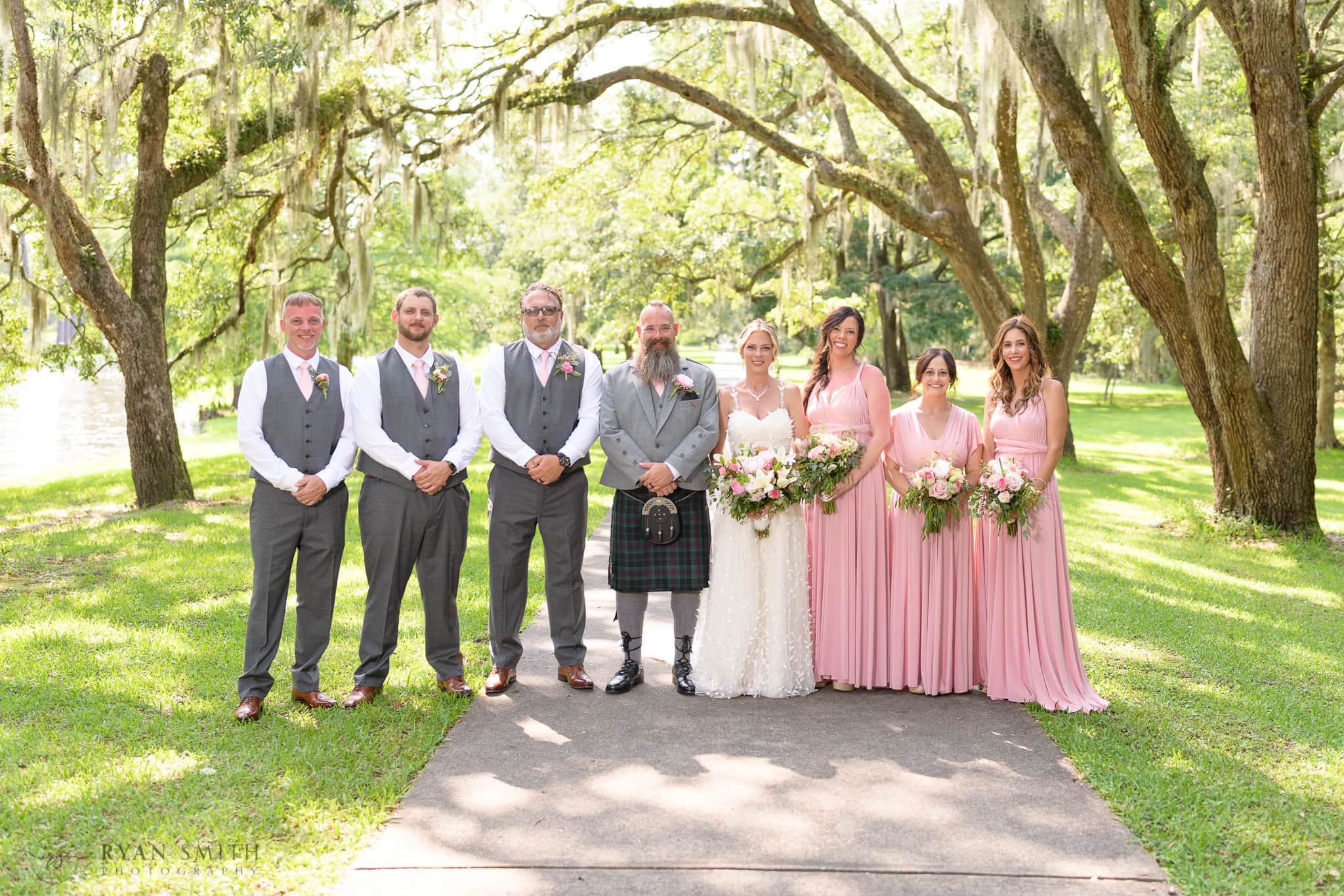 Bridesmaids and groomsmen  - Brookgreen Gardens