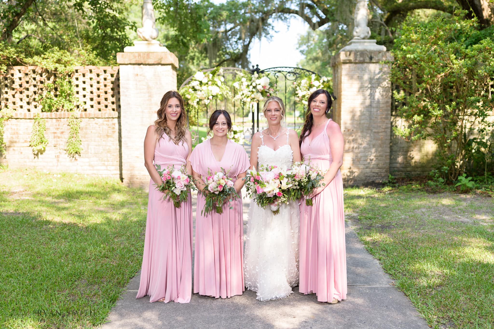 Bridesmaids by the gates - Brookgreen Gardens