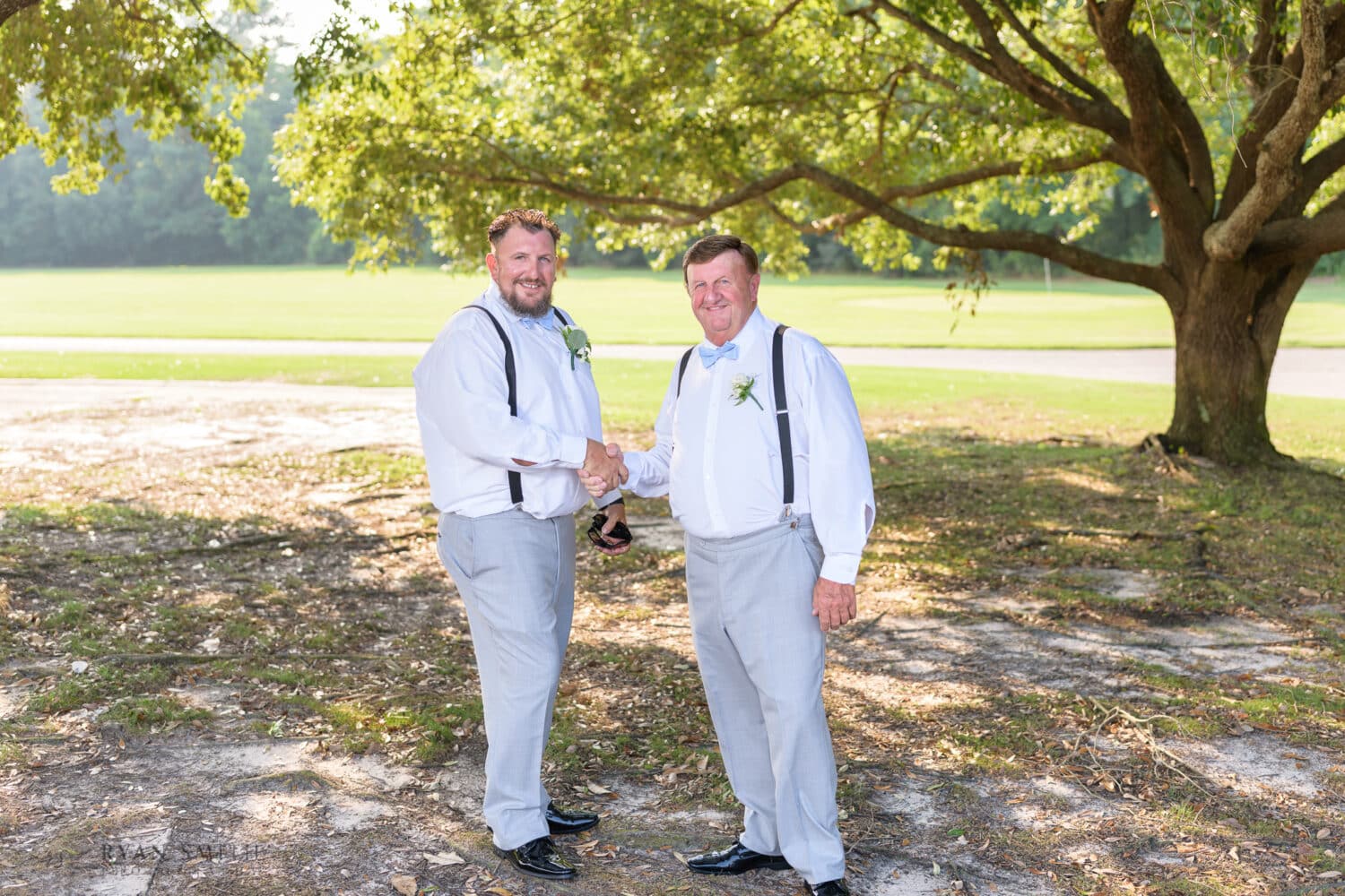 Groom and father - Wild Wing Plantation