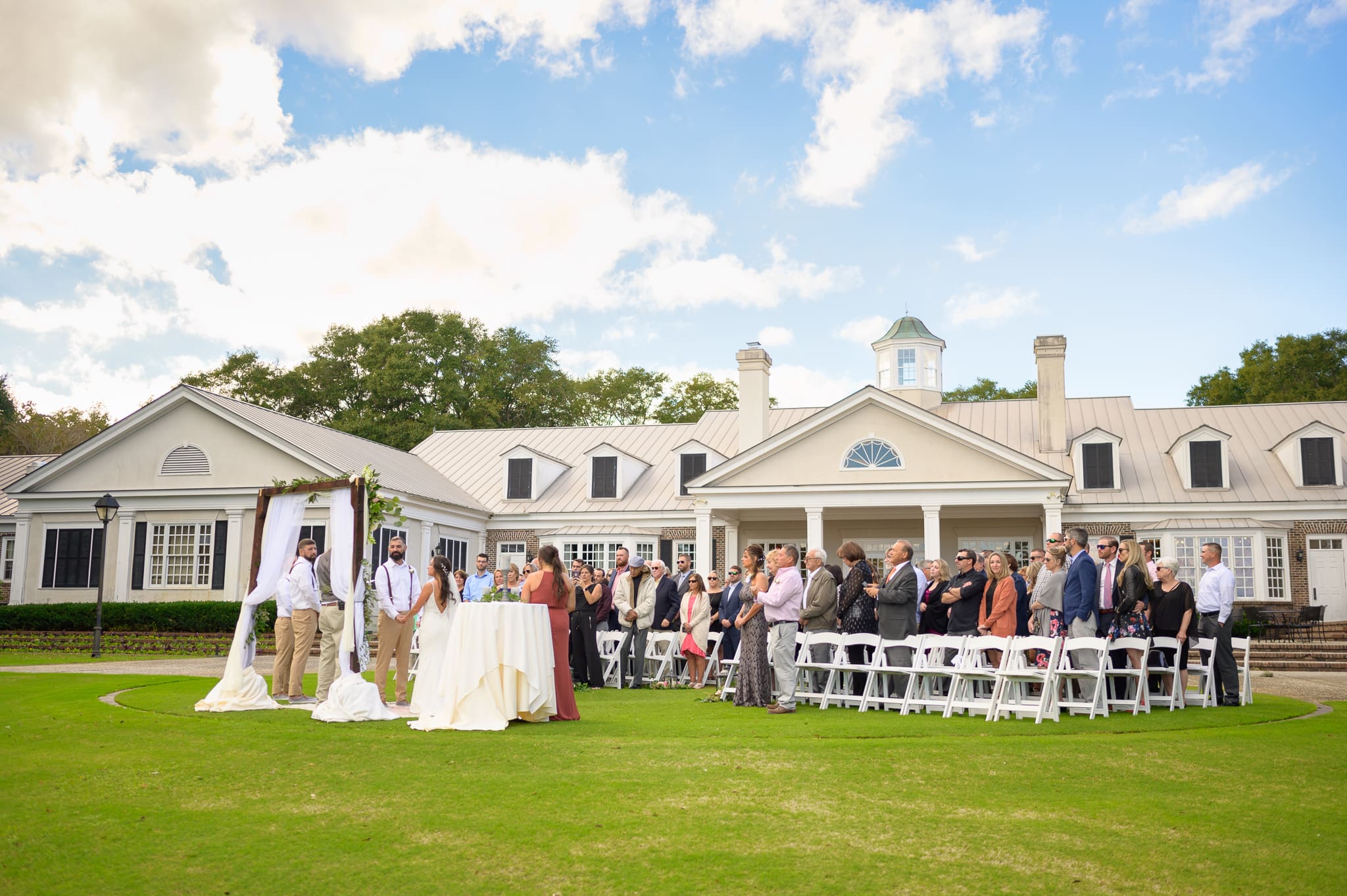 Ceremony behind the clubhouse - Pawleys Plantation