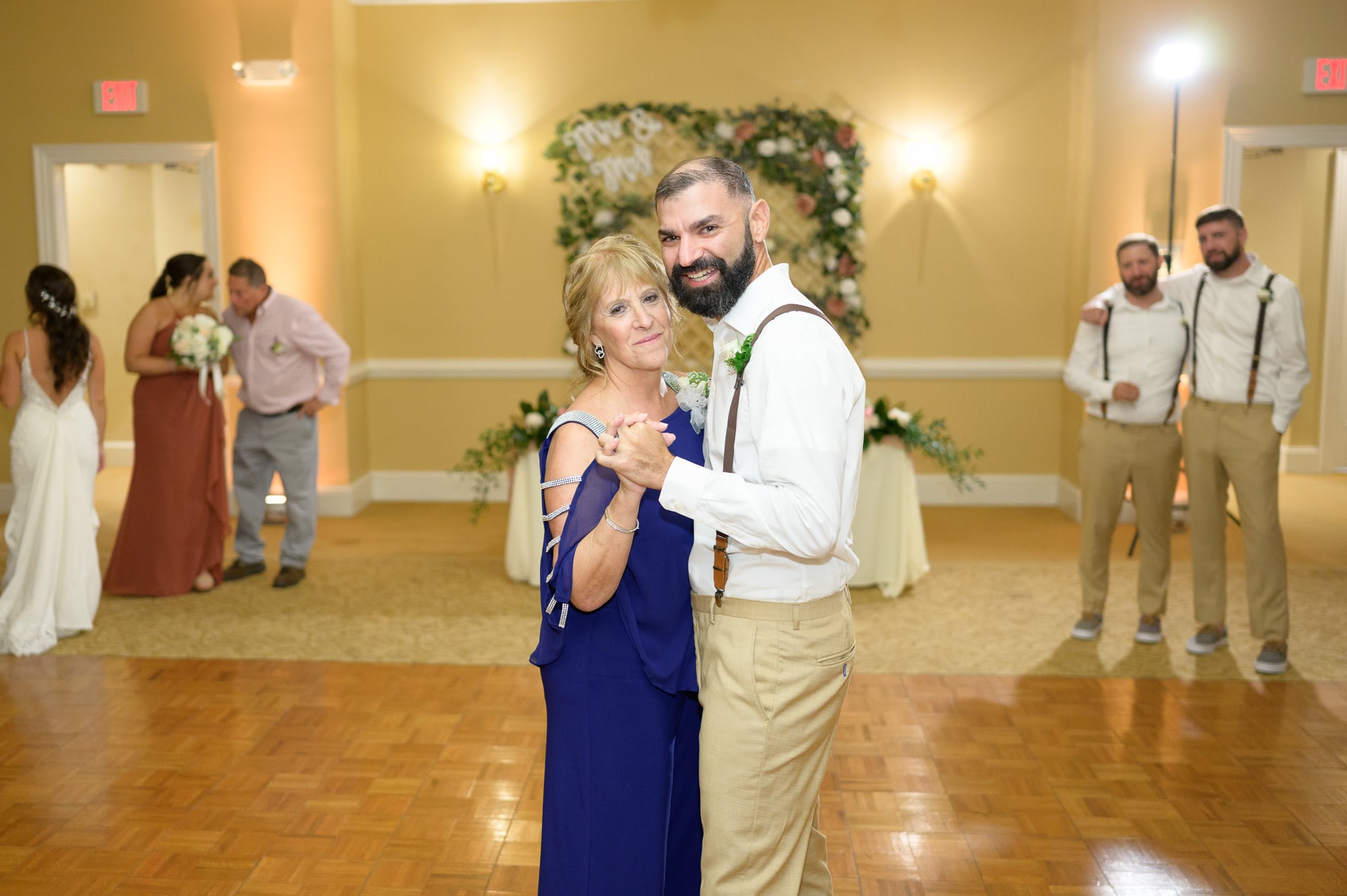Groom dancing with mother - Pawleys Plantation