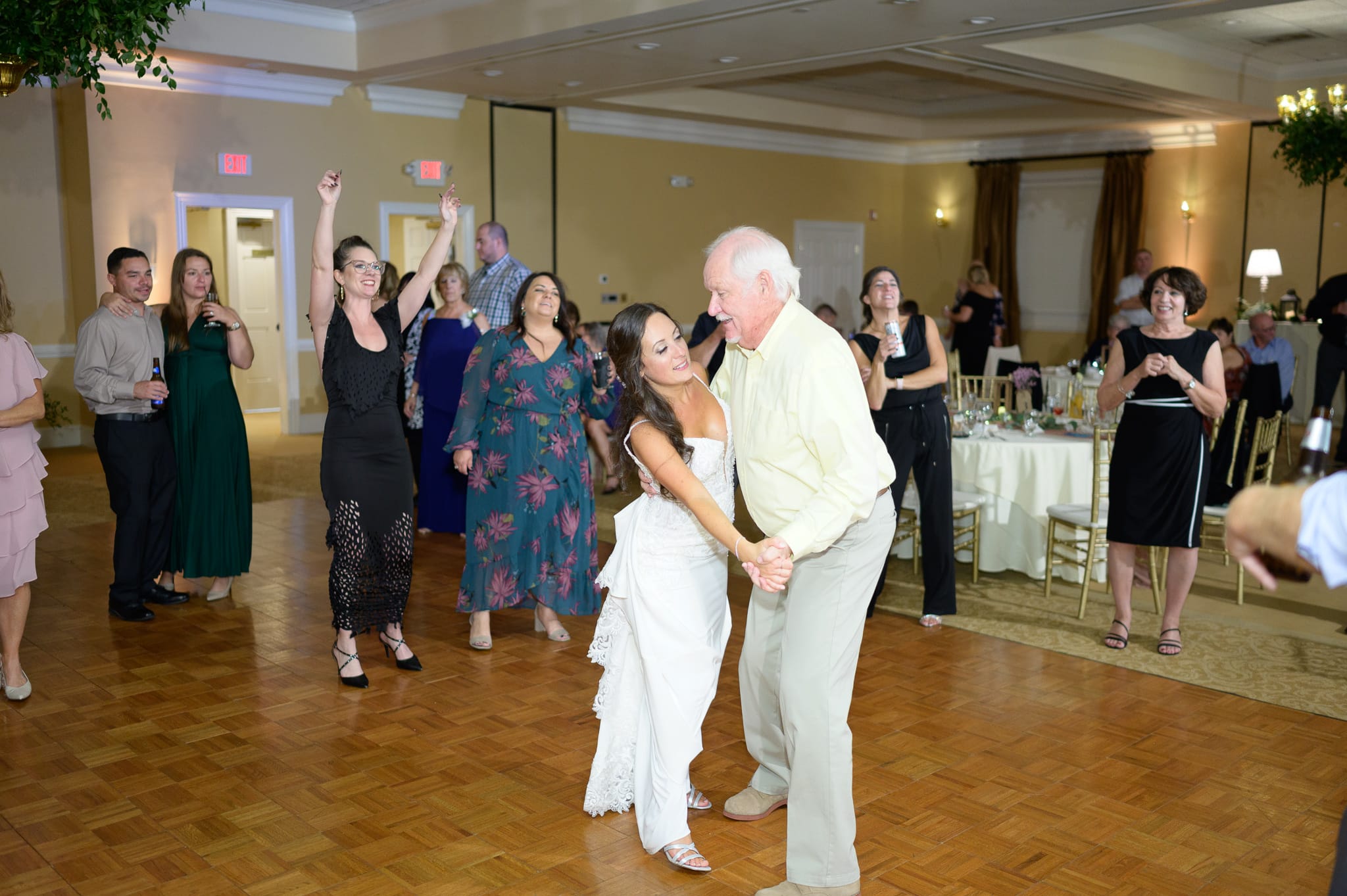 Lots of fun on the dance floor during the reception - Pawleys Plantation