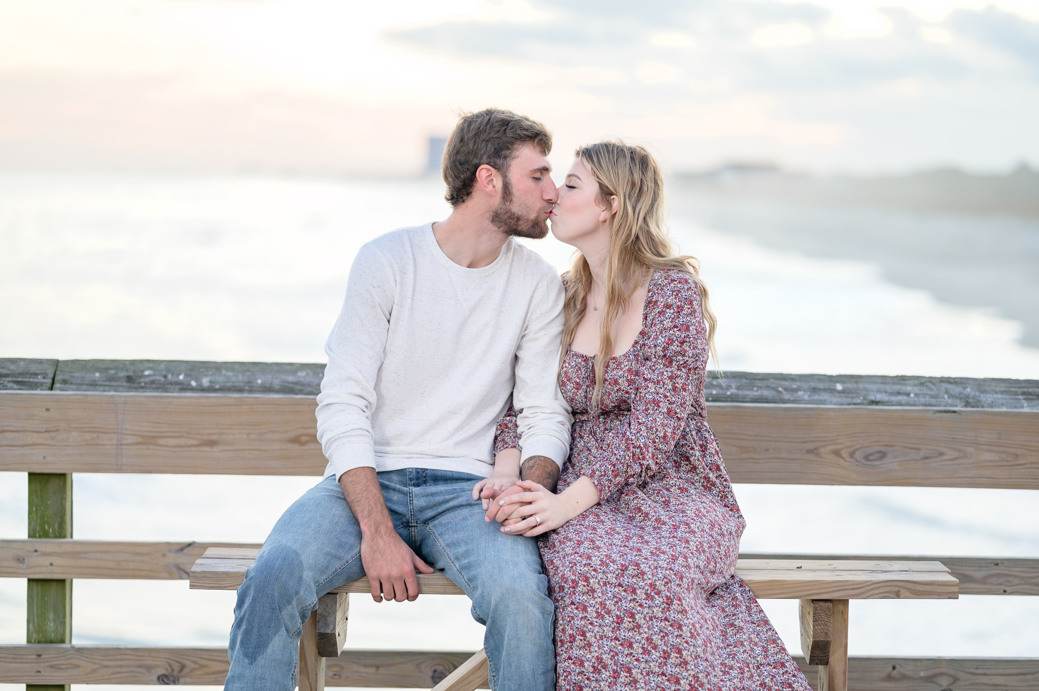 Kiss on the pier - Myrtle Beach State Park
