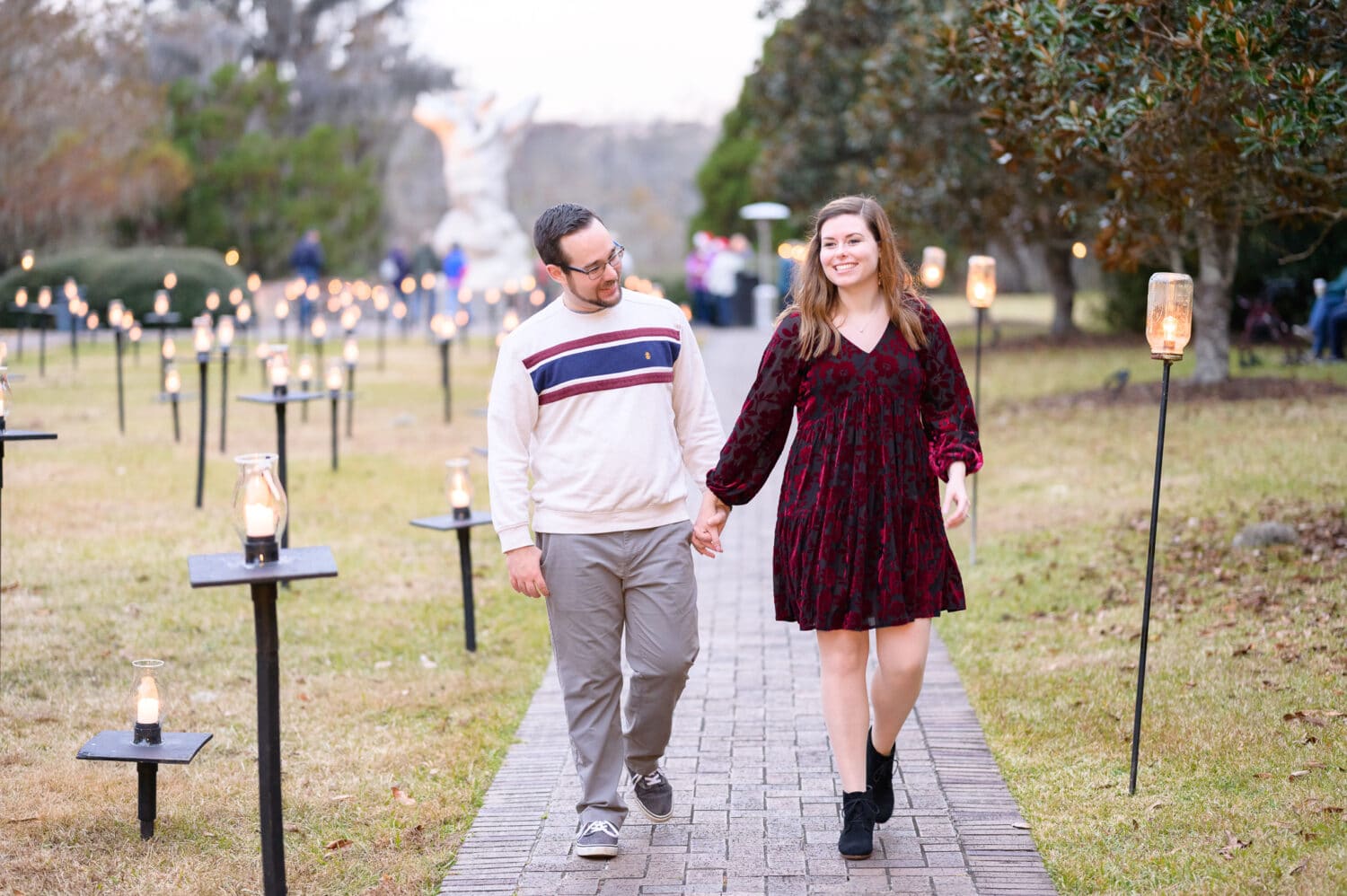 Walking together through the candles - Brookgreen Gardens