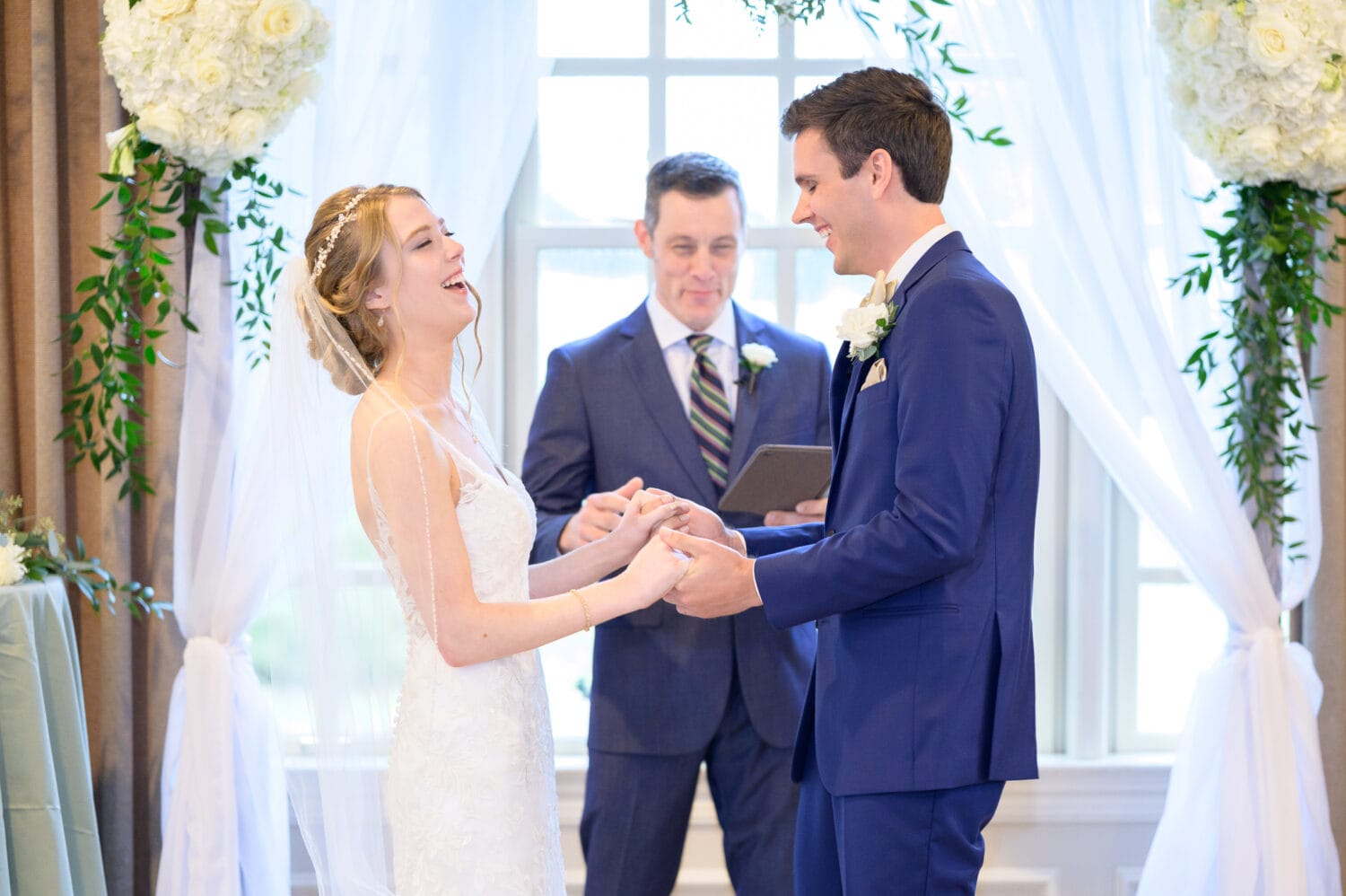 Big laughs during the vows - Pawleys Plantation Golf & Country Club