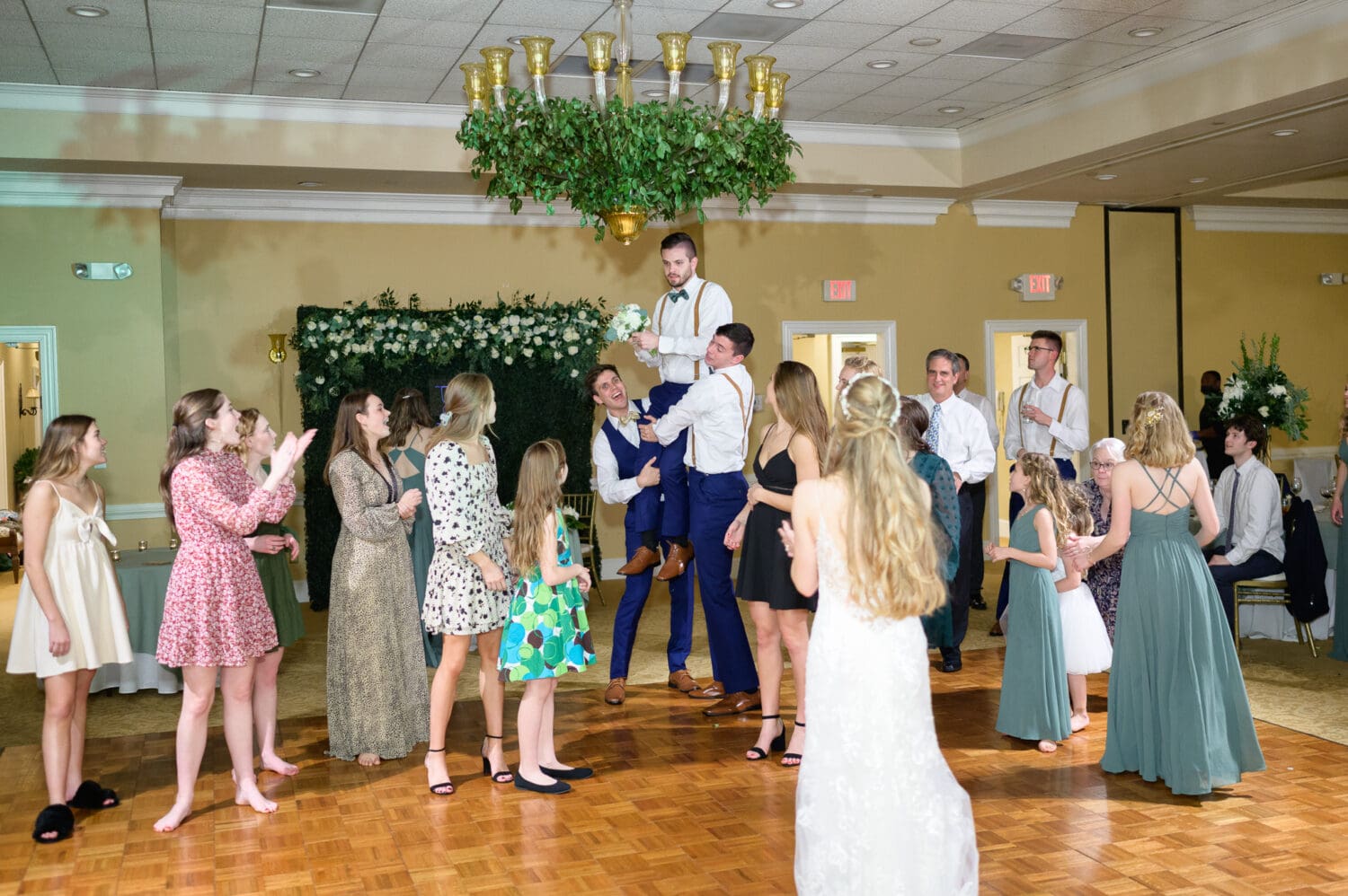 Bouquet always gets stuck in the chandelier  - Pawleys Plantation Golf & Country Club