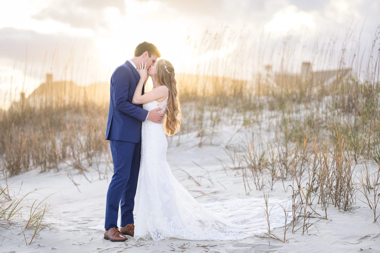 Kiss in the sunset by the dunes - Pawleys Island