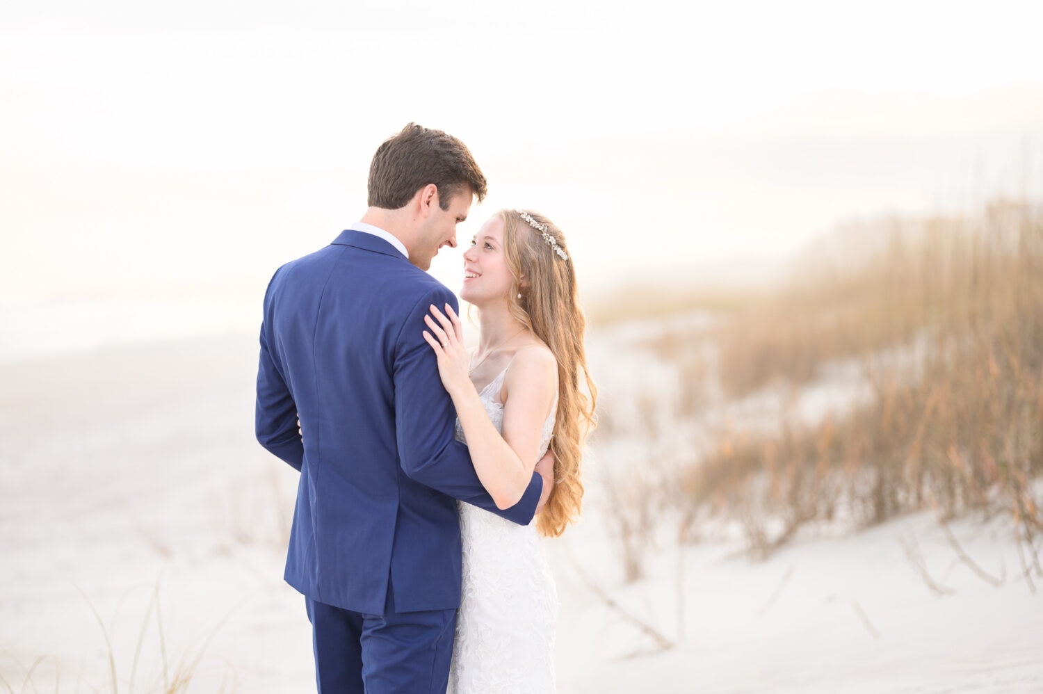 Looking into each other's eyes by the dunes - Pawleys Island