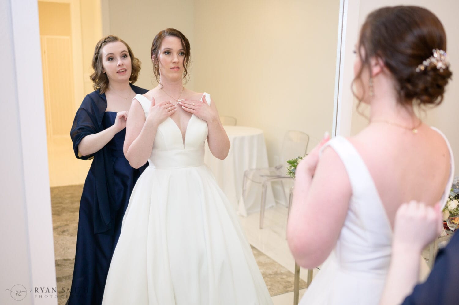 Groom's daughter helping bride get ready - 21 Main Events at North Beach