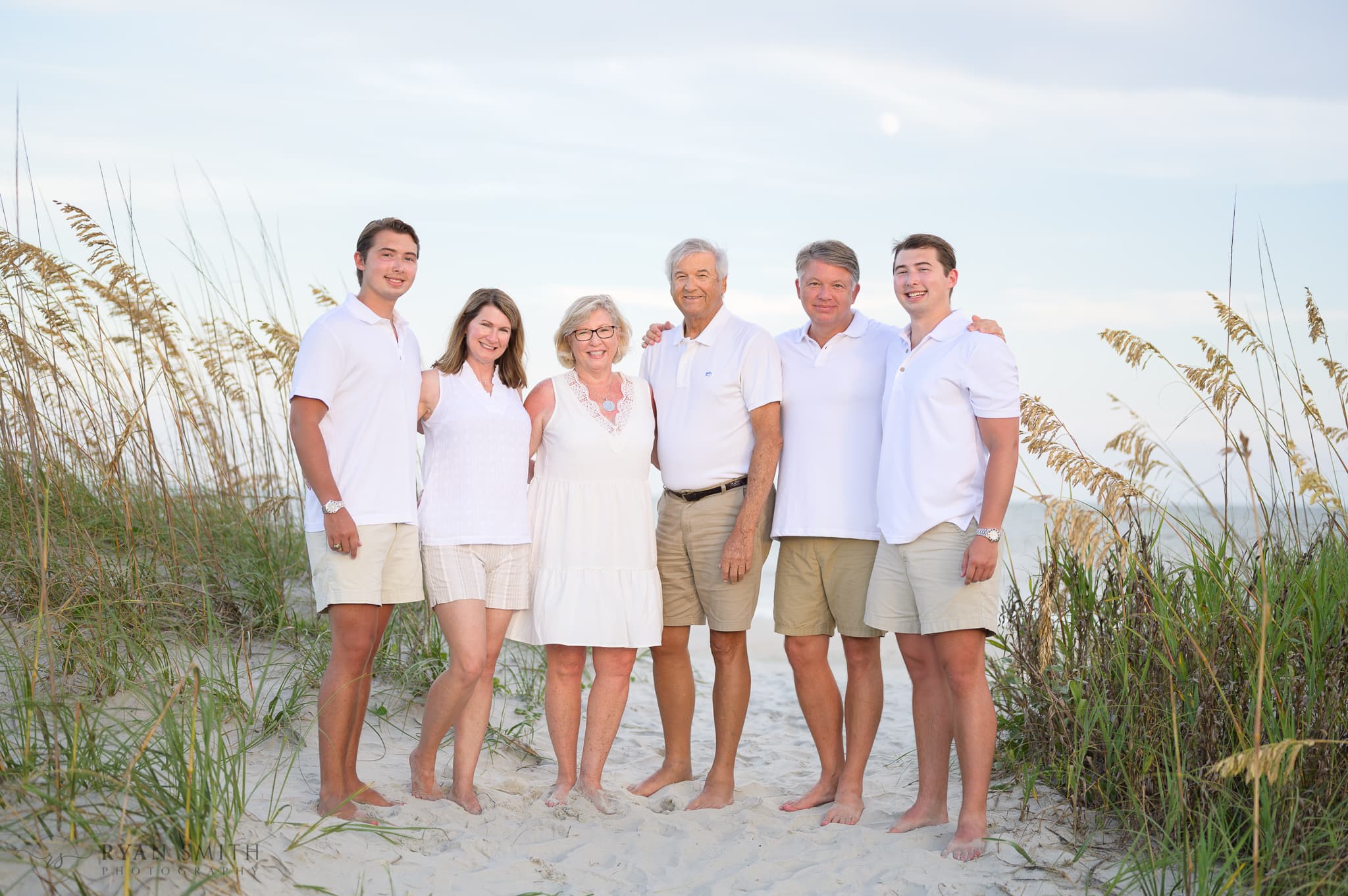 Family pictures with adult children - Huntington Beach State Park
