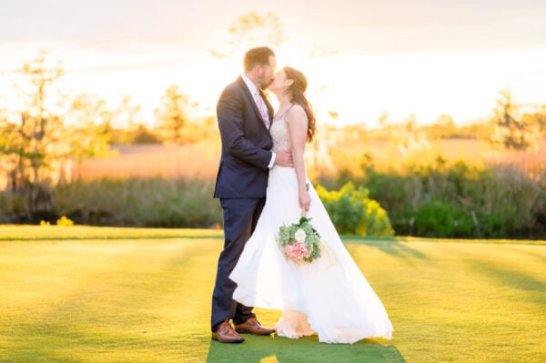 Kiss backlit by the sunset - Caledonia Golf & Fish Club