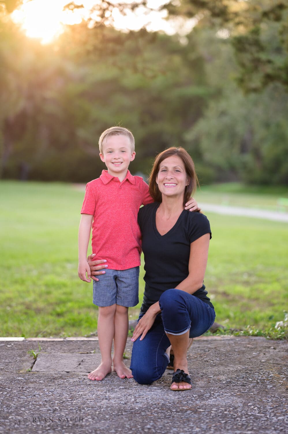 Mother and son portraits - Huntington Beach State Park