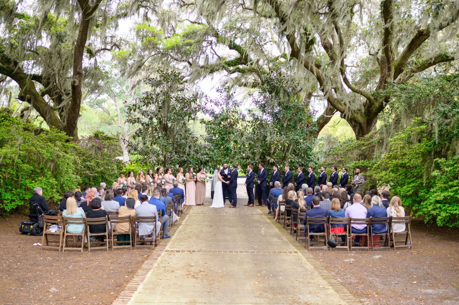 Wedding under the oaks - Caledonia Golf & Fish Club