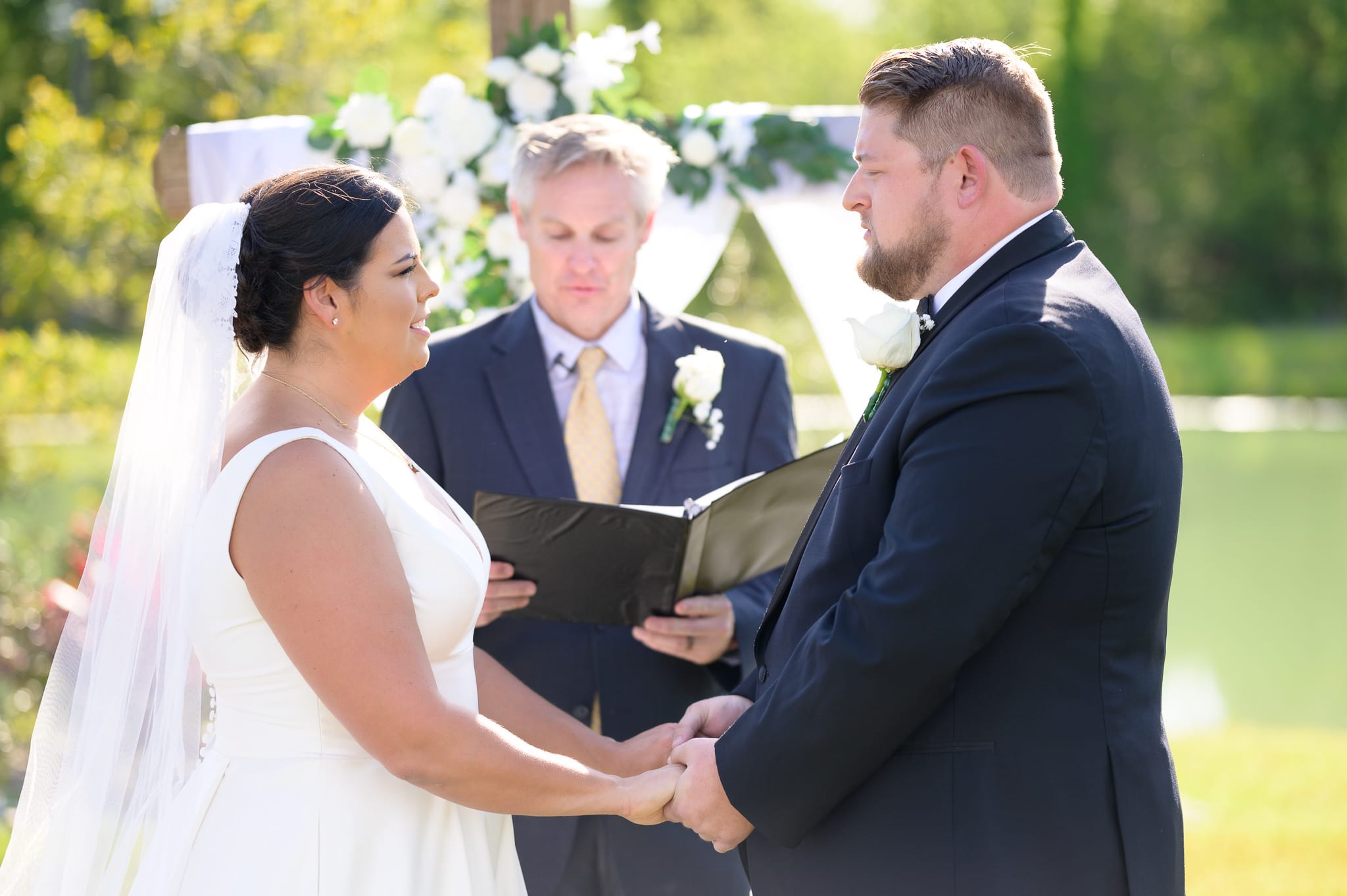 Giving vows - The Venue at White Oaks Farm