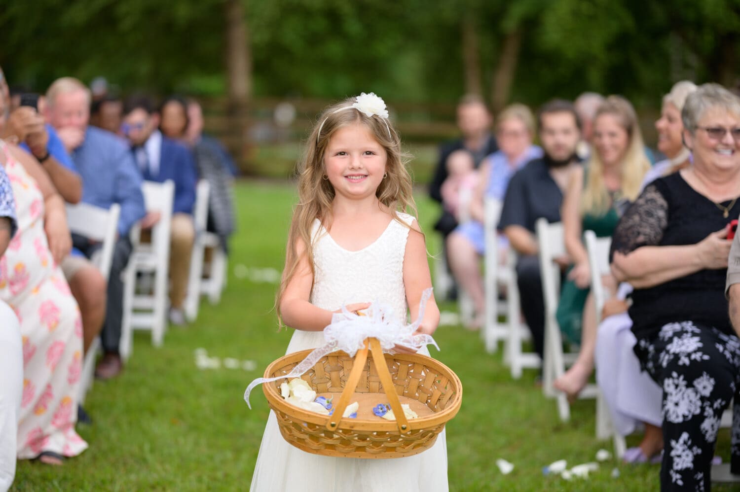 Flowergirl with her basket  - Wildhorse at Parker Farms
