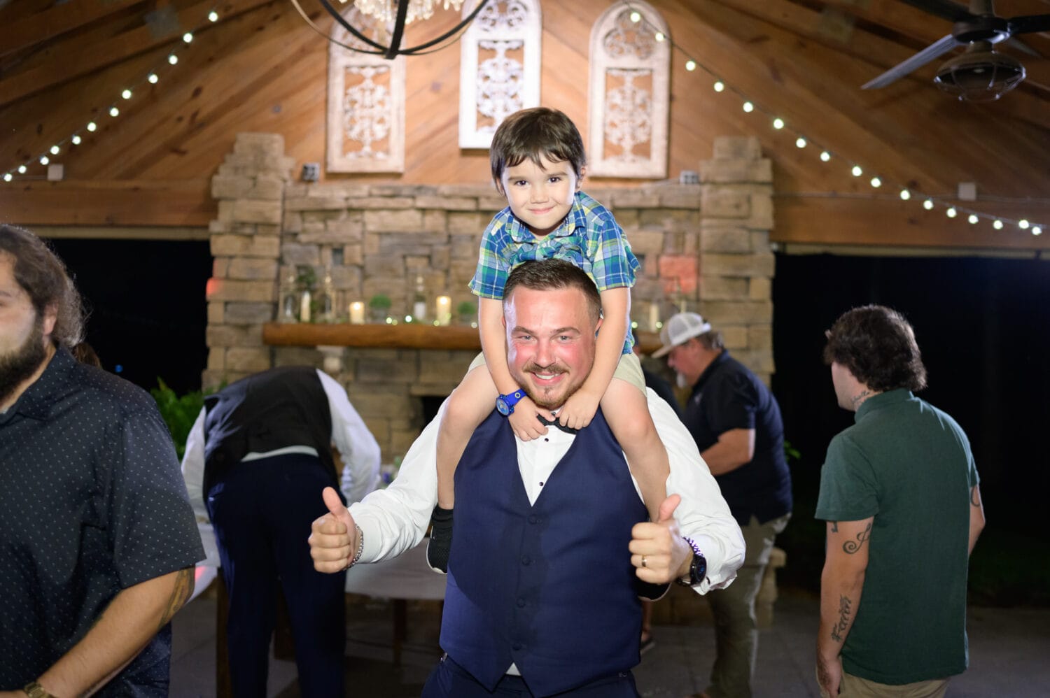 Groom with a nephew  - Wildhorse at Parker Farms