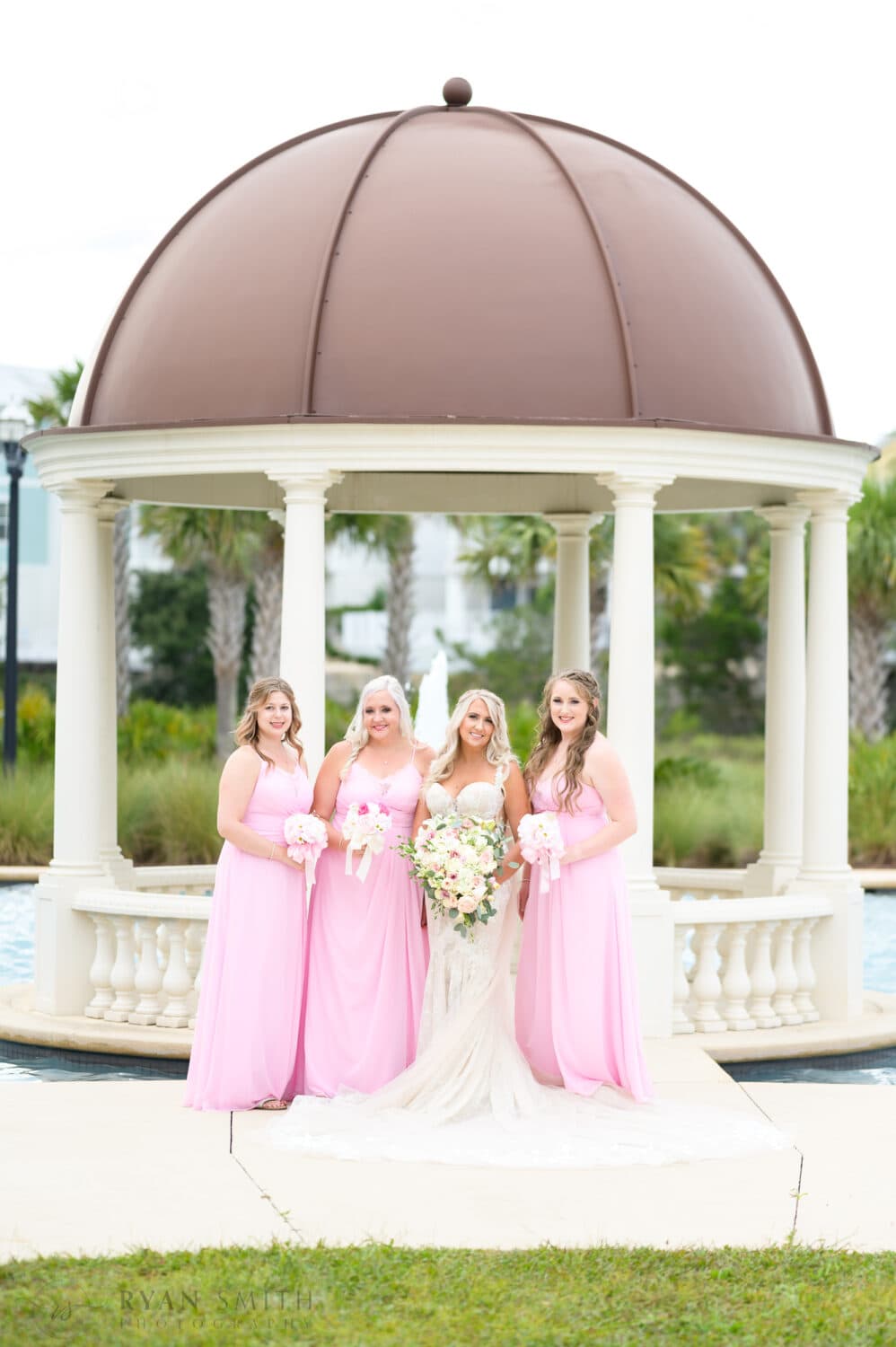 Bridesmaids in front of the gazebo  - 21 Main Events at North Beach