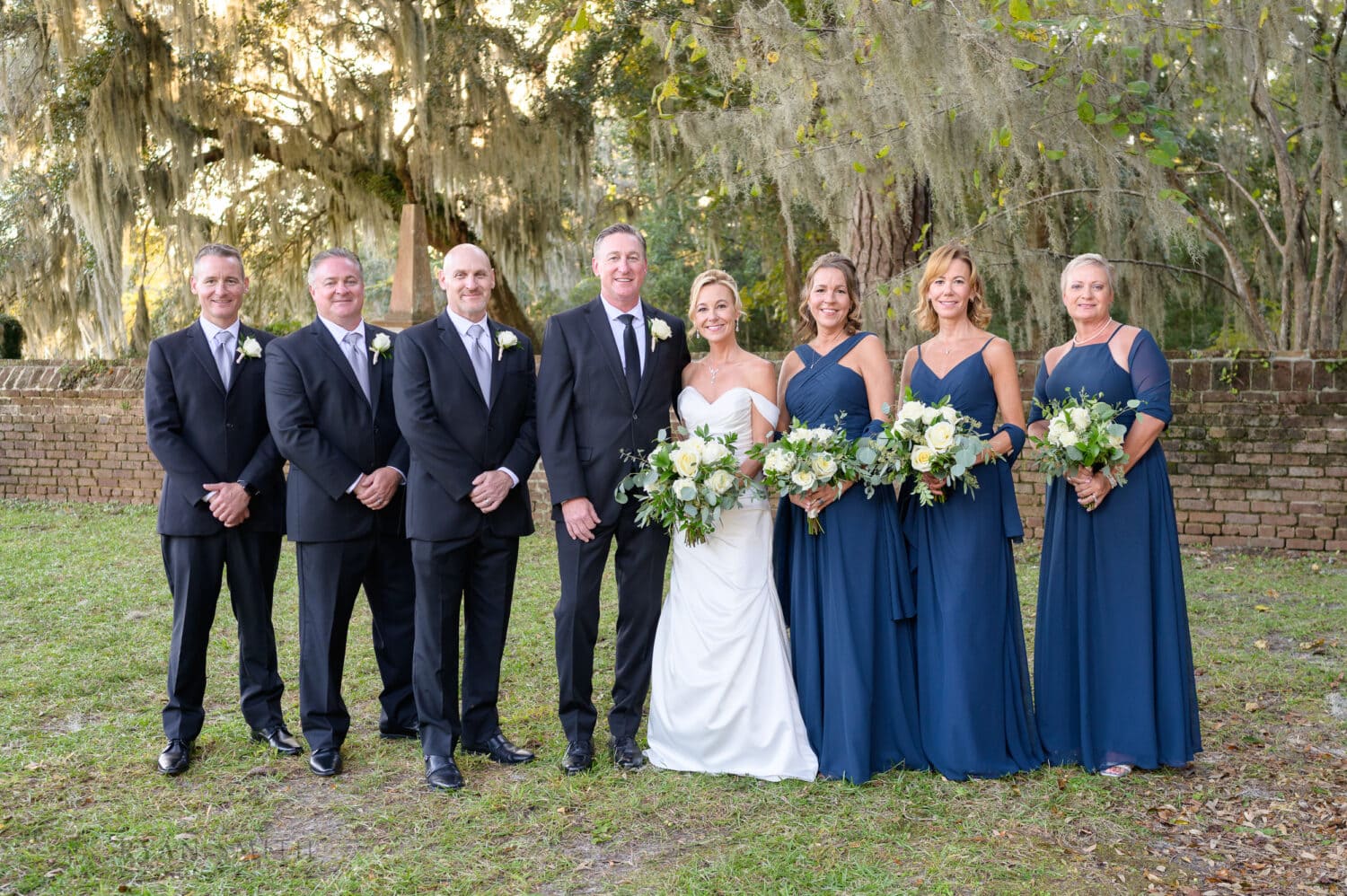 Bridal party under the oaks - Safe Harbor Reserve Harbor Yacht Club