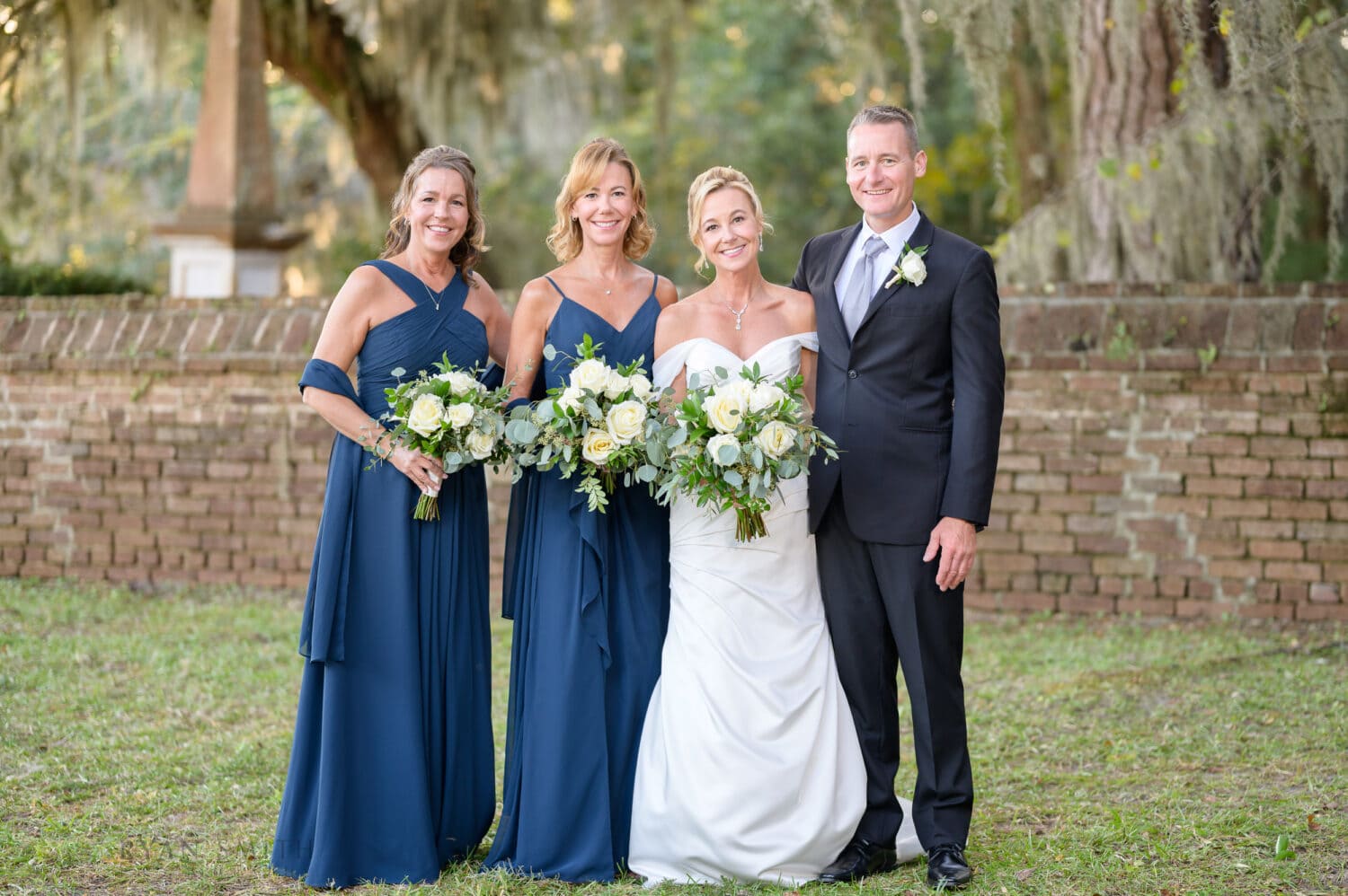 Bride with her sisters and brother - Safe Harbor Reserve Harbor Yacht Club