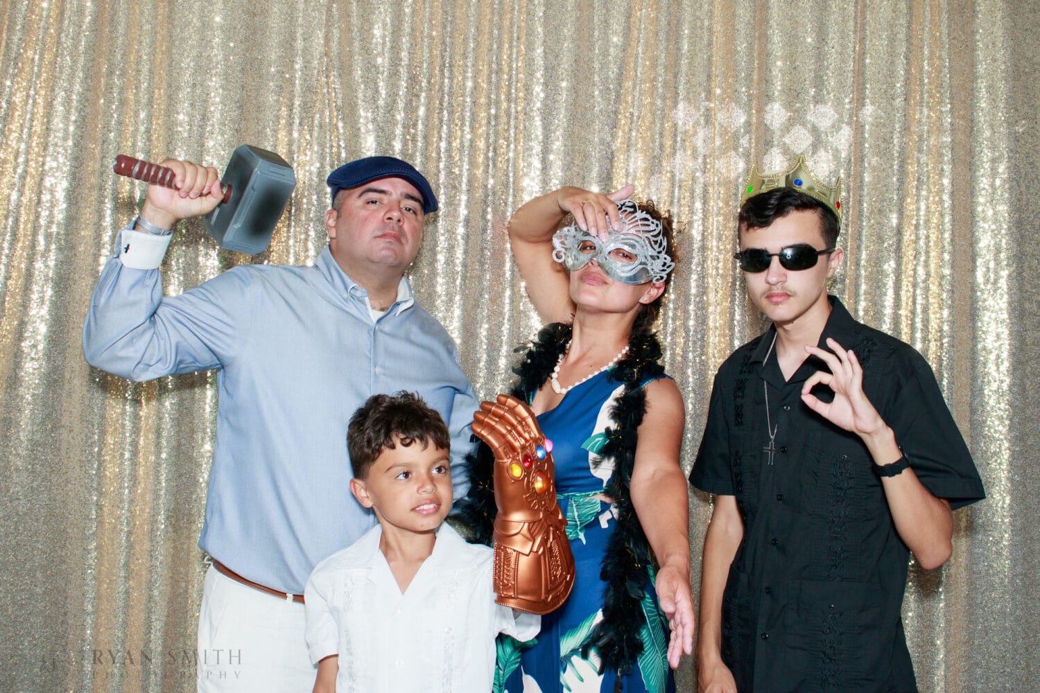 Family in Photo Booth -