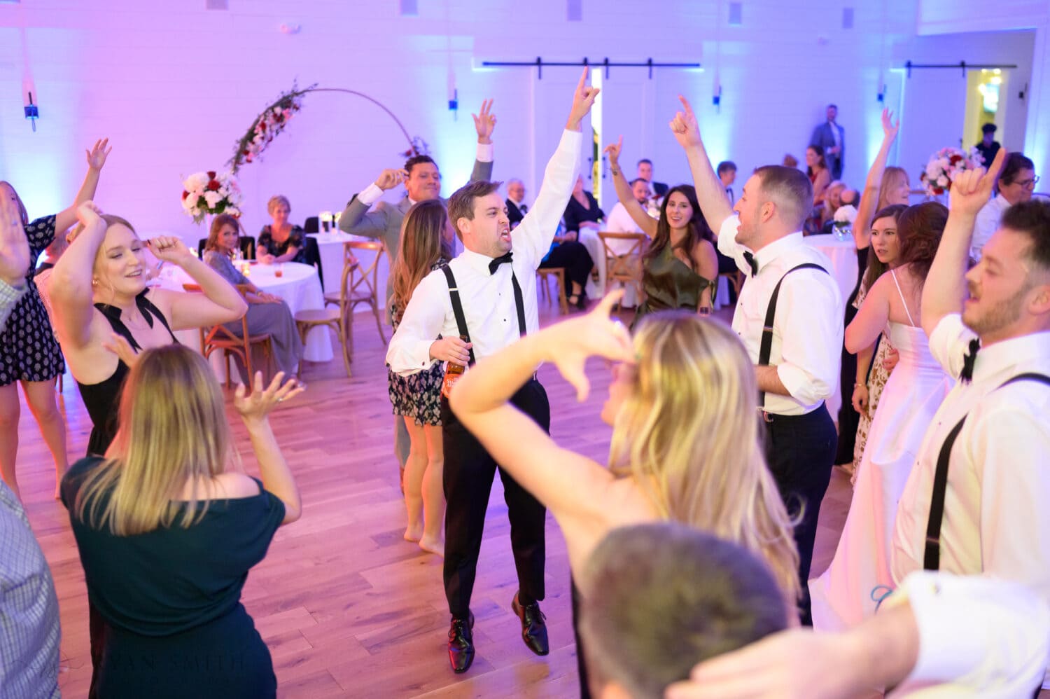 Fun party on the dance floor with DJ Eyecon - The Venue at White Oaks Farm