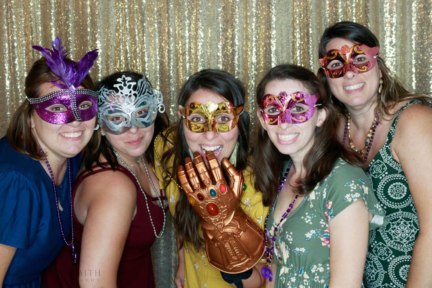 Girls with masks and Infinity Gauntlet  -