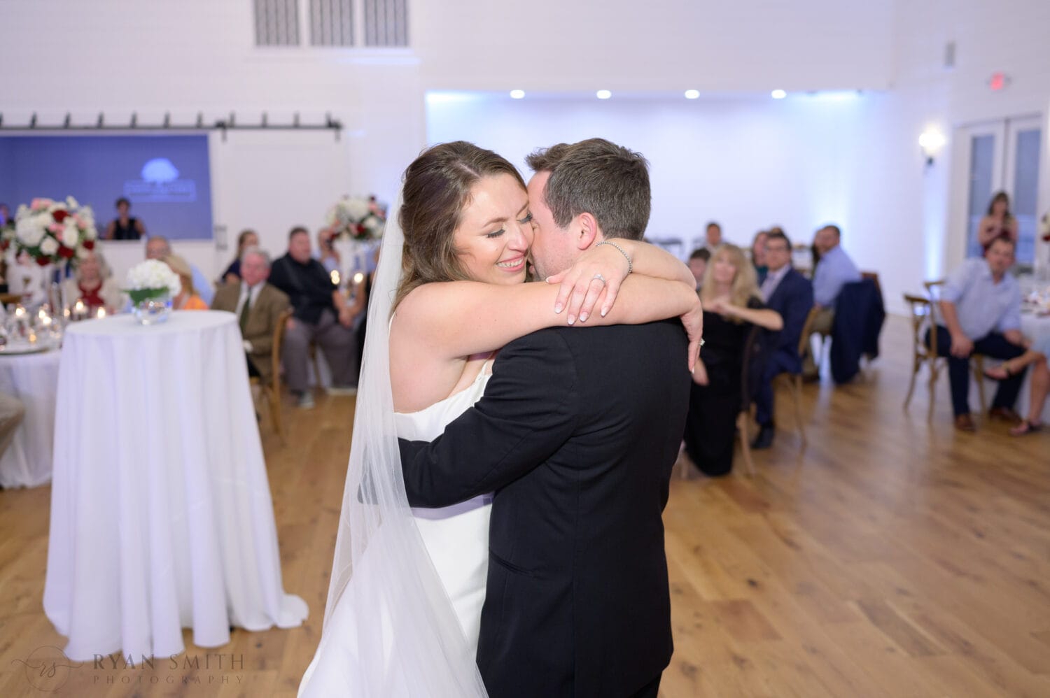 Happiness during the first dance - The Venue at White Oaks Farm