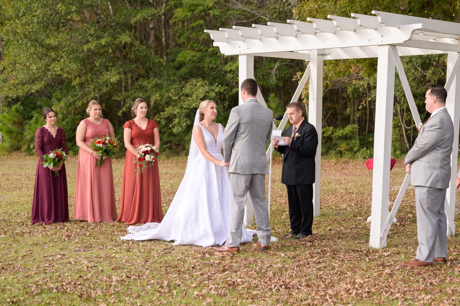 Ceremony under the oak - The Blessed Barn