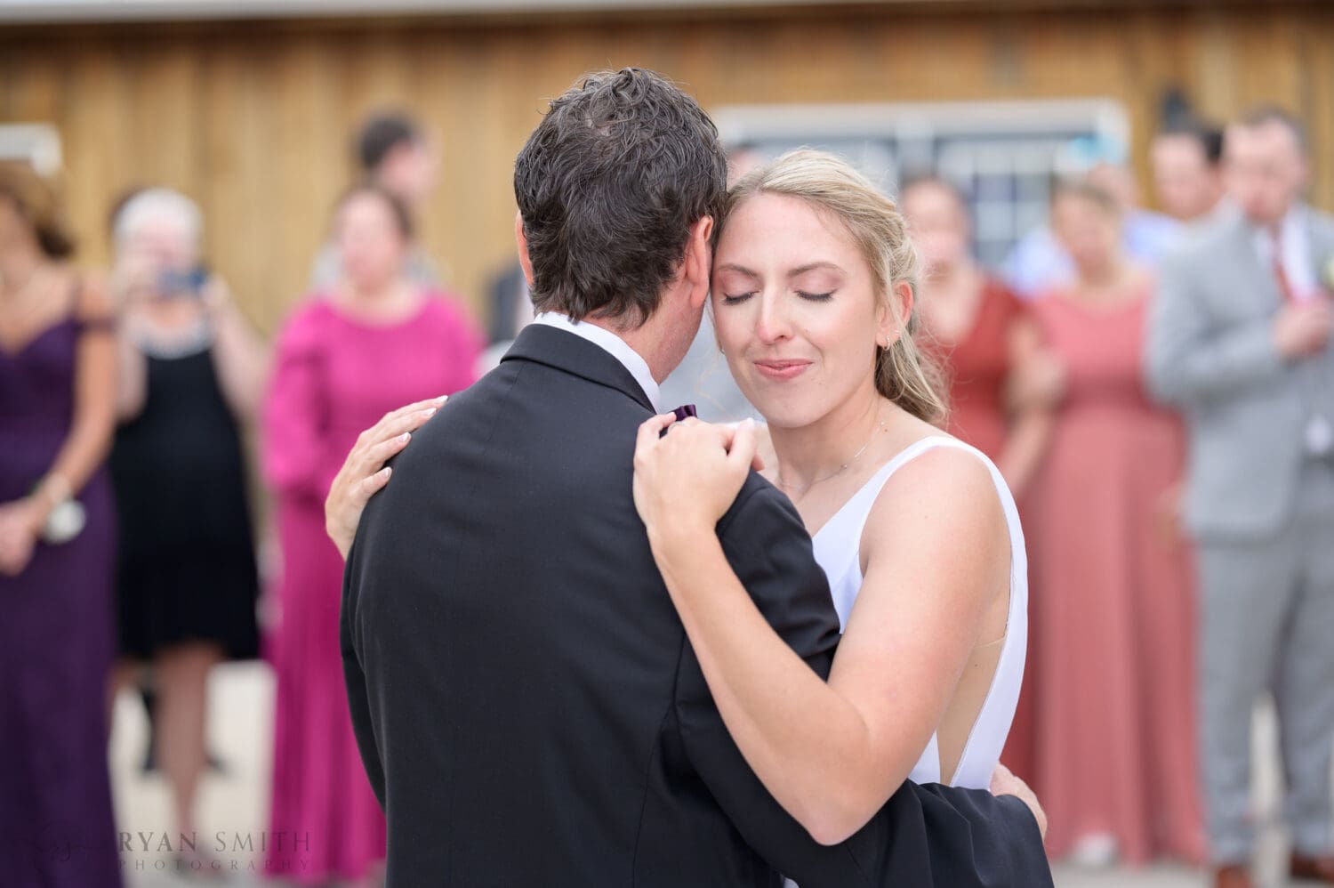 Emotional dance with bride and father - The Blessed Barn