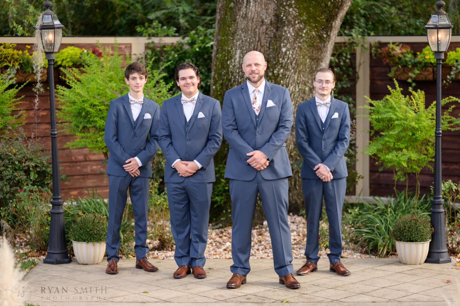 Groom with sons - The Cooper House