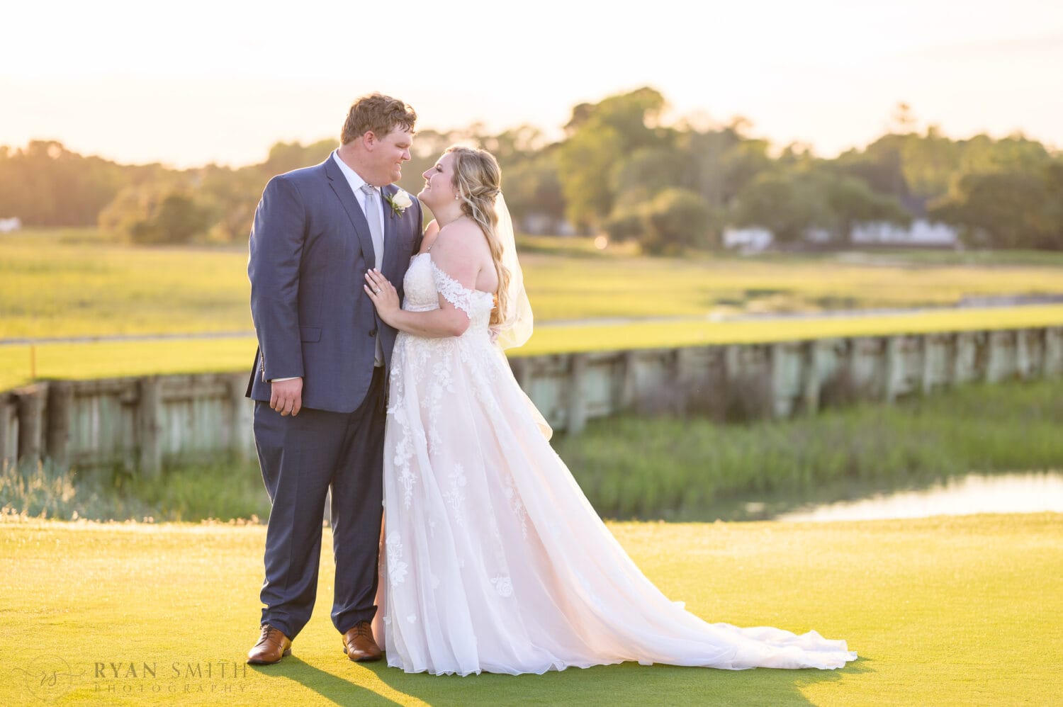 Big smiles with the bride and groom - Pawleys Plantation